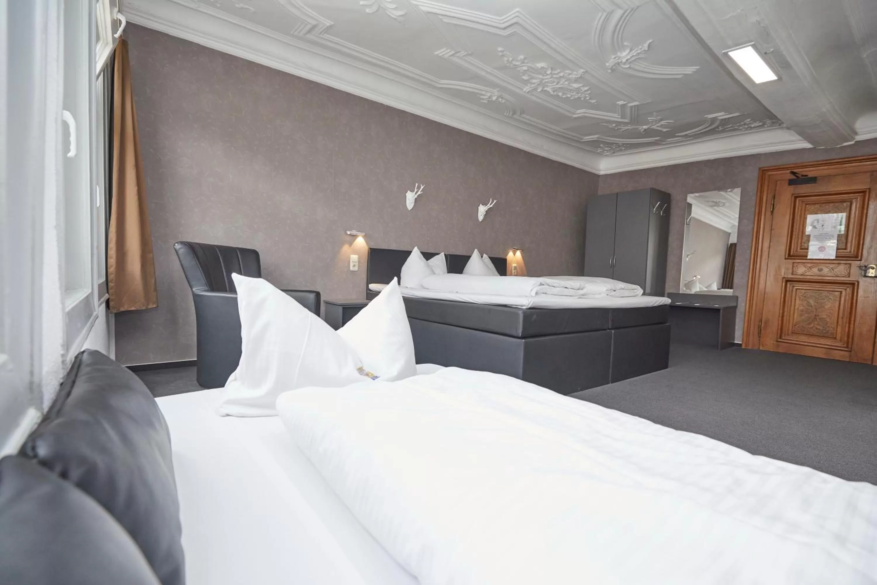 Bed in Hotel Schlemmer