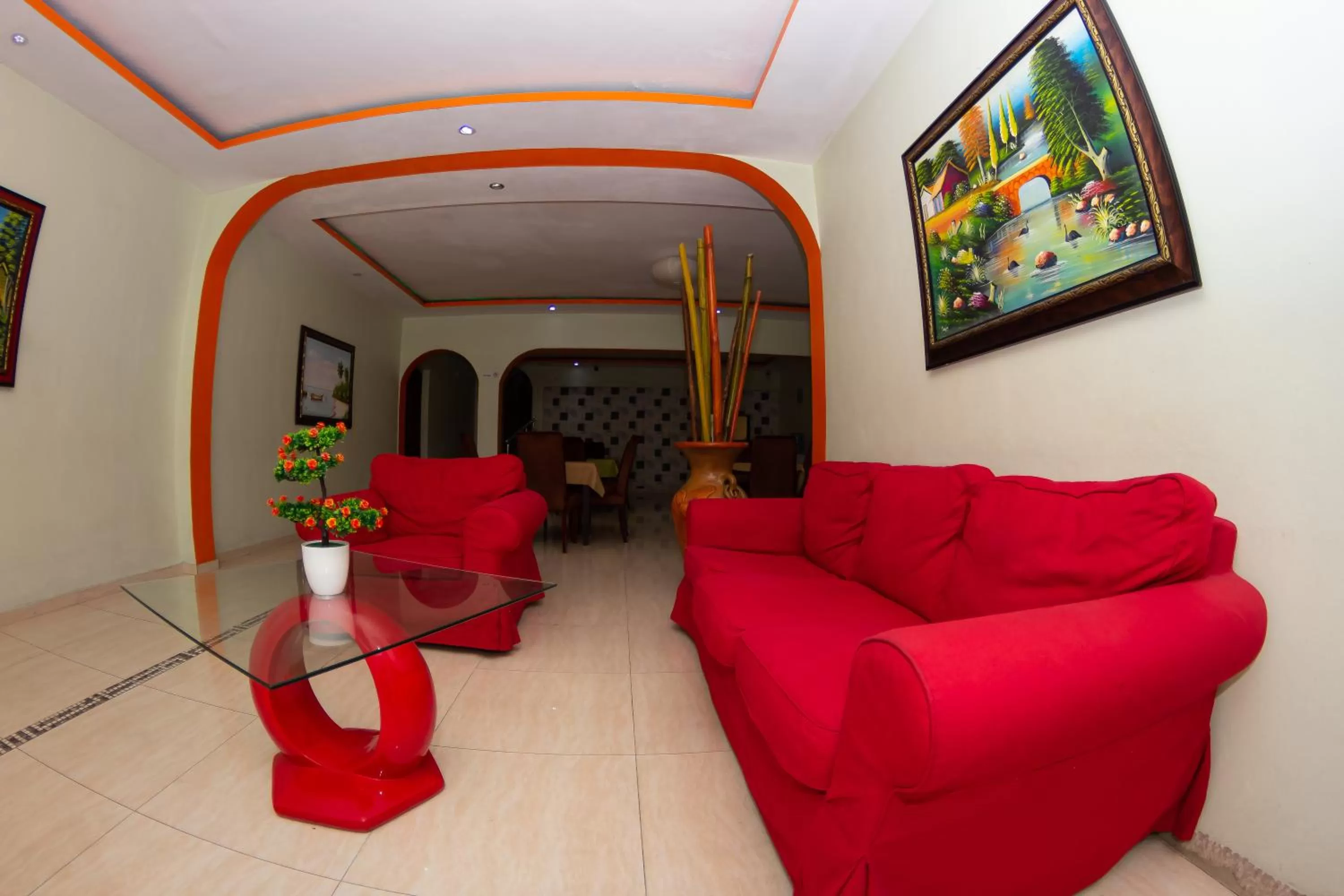 Seating area in Hotel Renacer