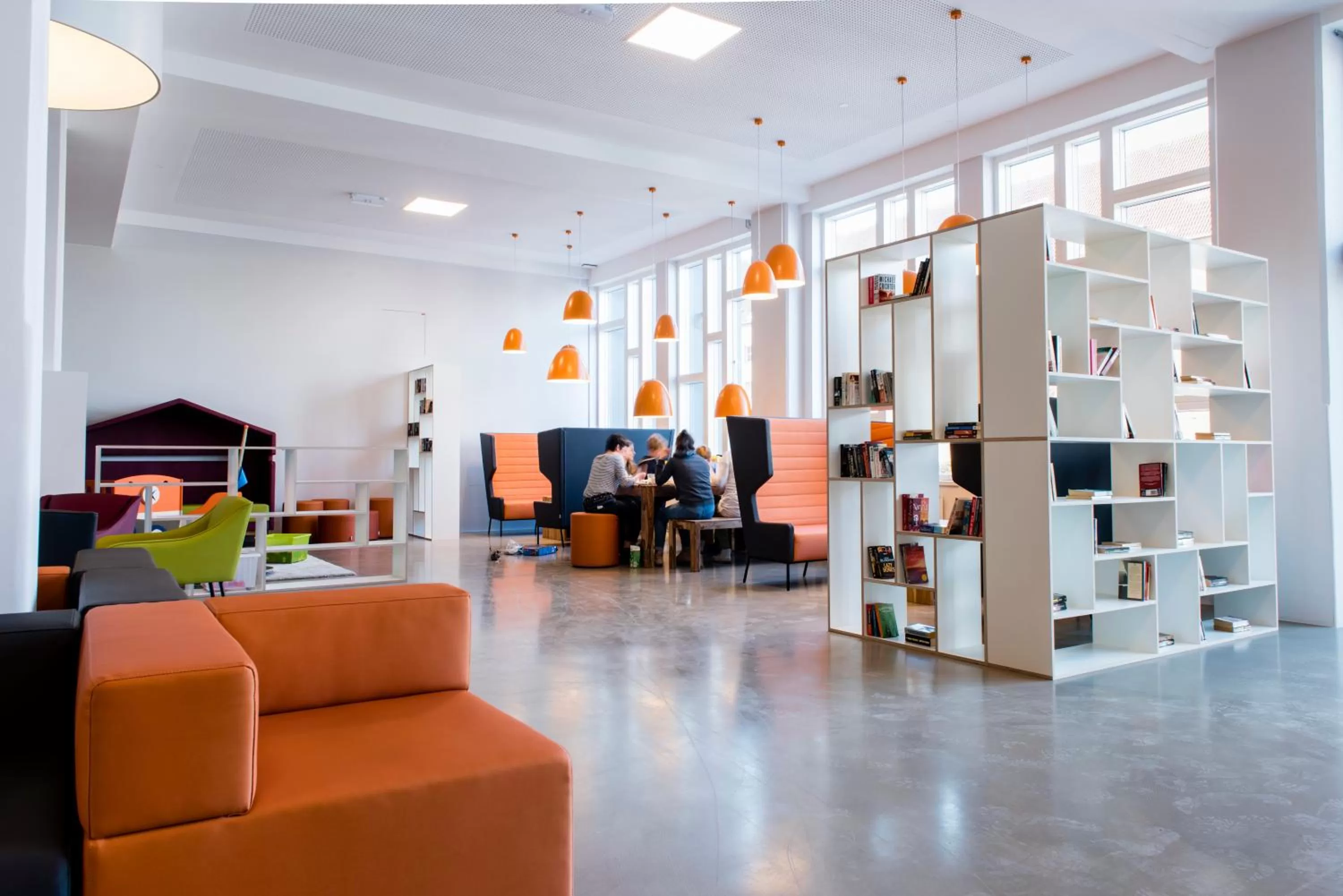 Lobby or reception in a&o Copenhagen Nørrebro