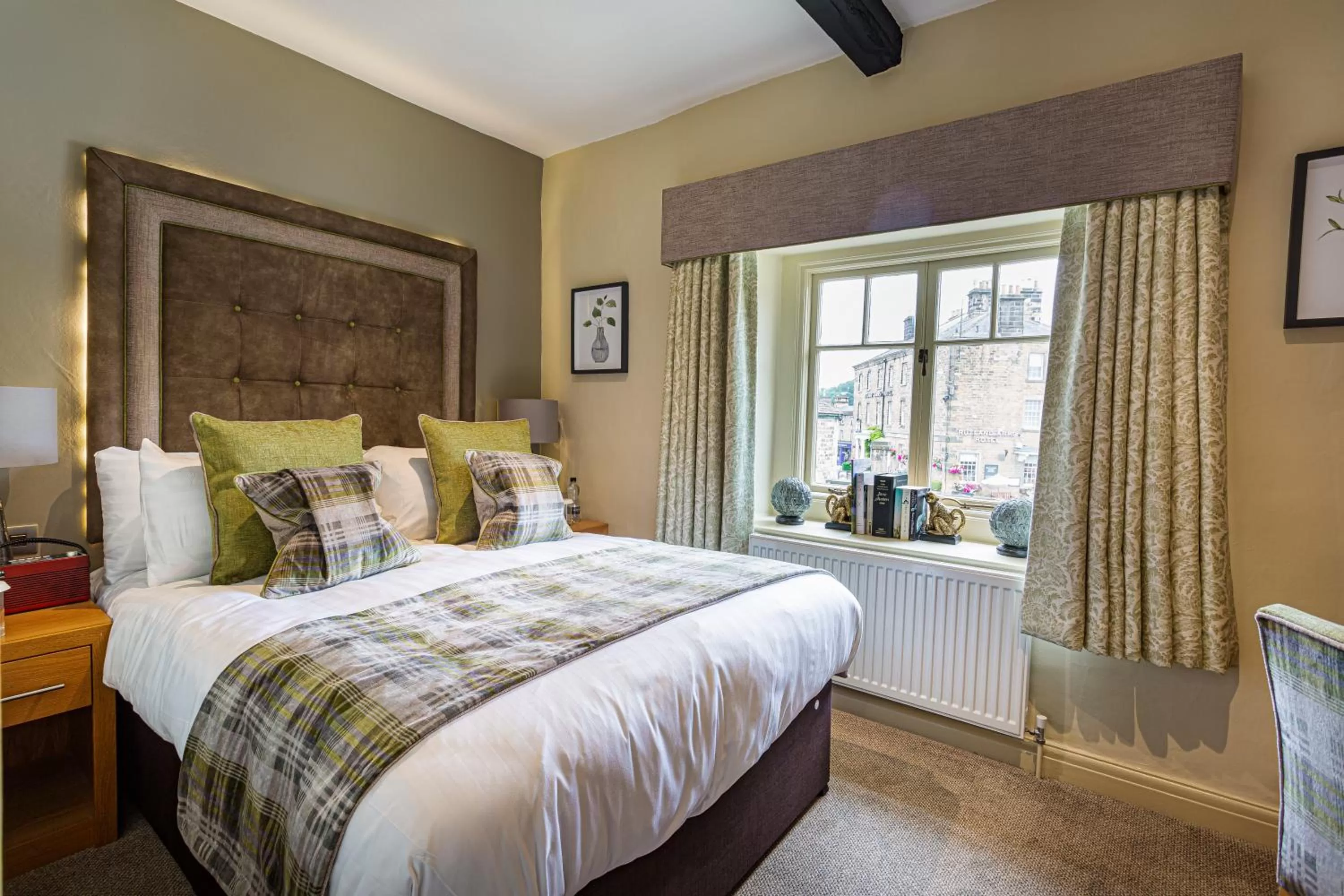 Bedroom, Bed in The Rutland Arms Hotel, Bakewell, Derbyshire - The Coaching Inn Group