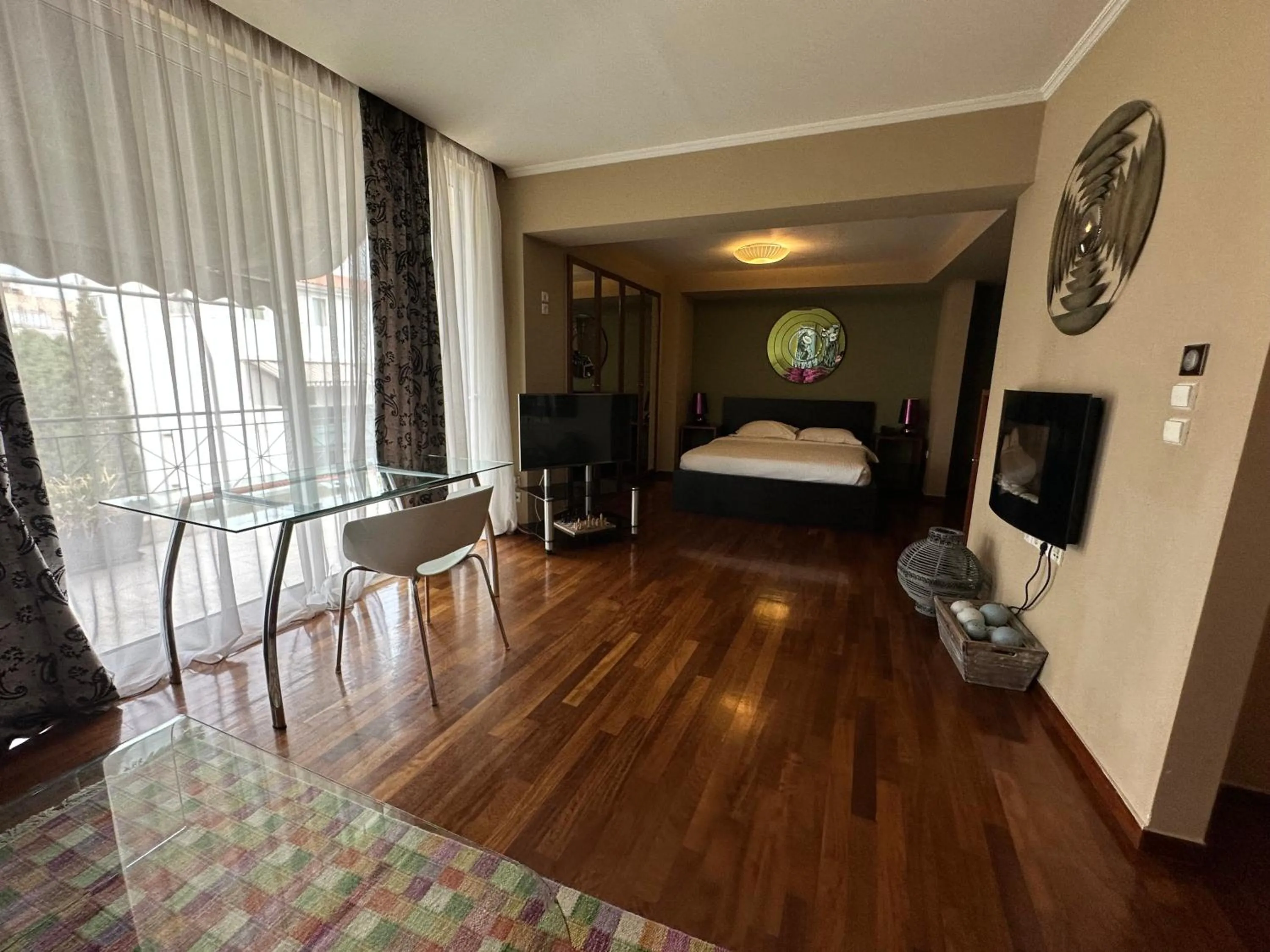 Bed in Andromeda Suites