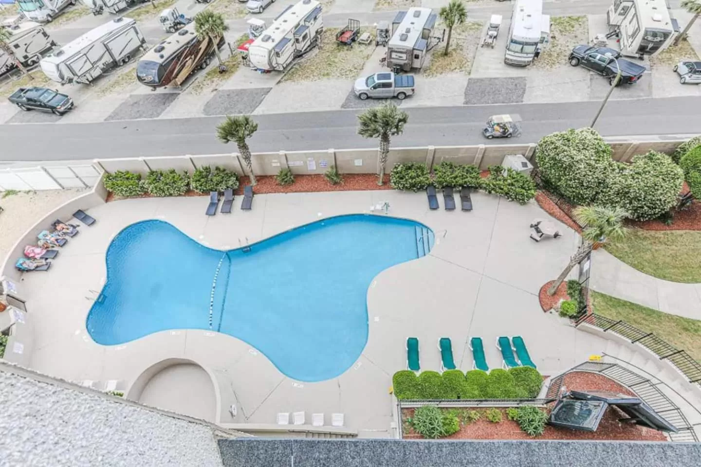 Pool View in Escape to Myrtle Beach! Massage-Wine-Photoshoot Packages