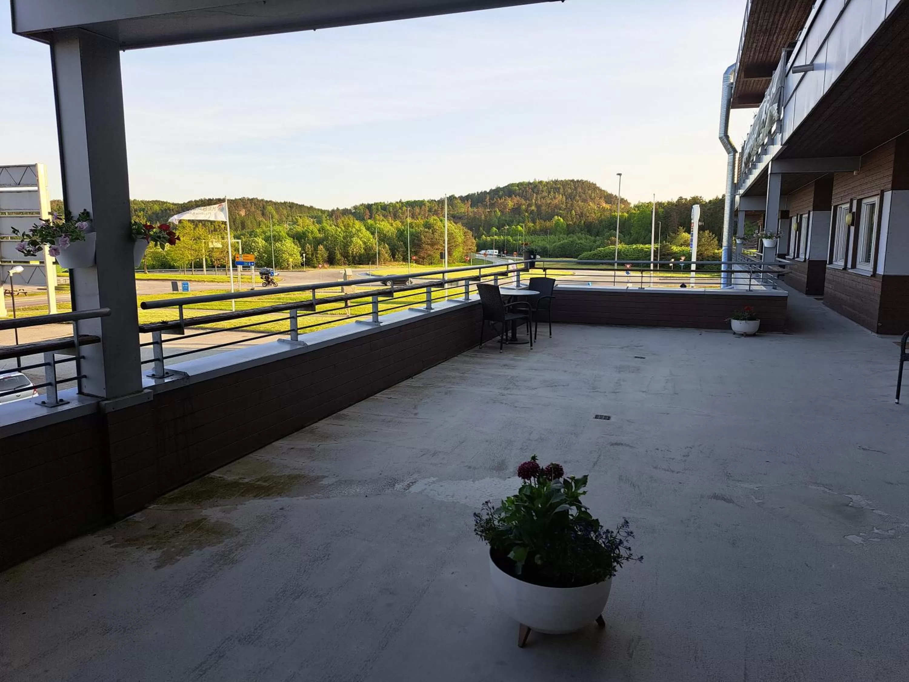 Balcony/Terrace in Motell Svinesundparken