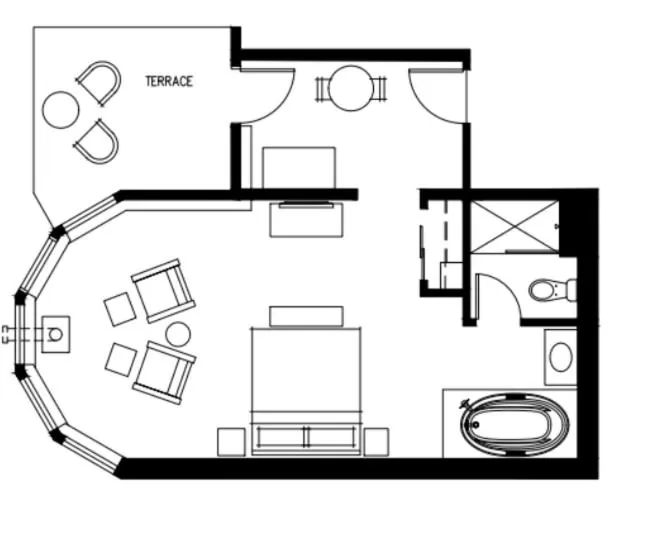 Floor plan in The Setting Inn Willamette Valley