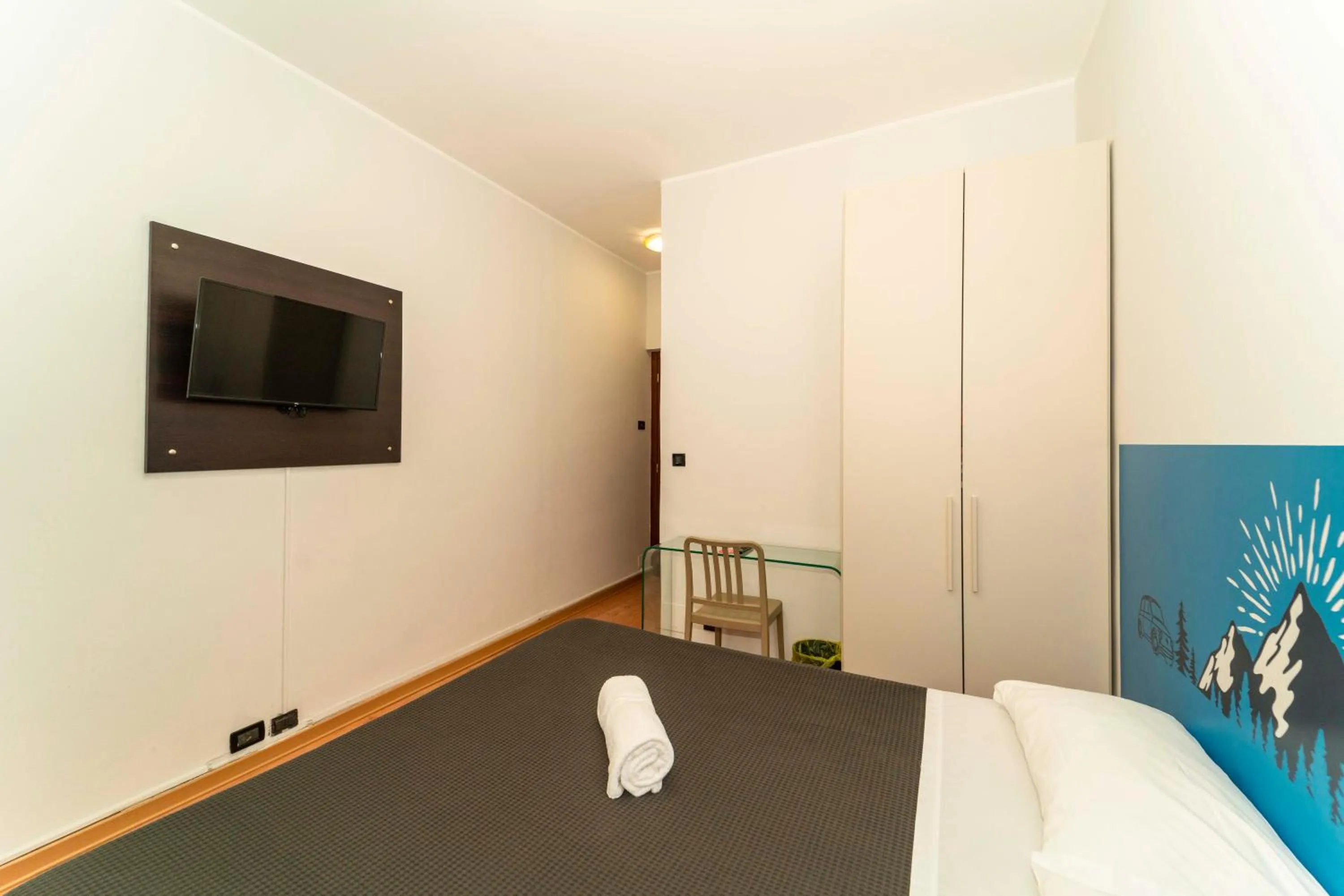 Bed in Hotel Cristallo Torino