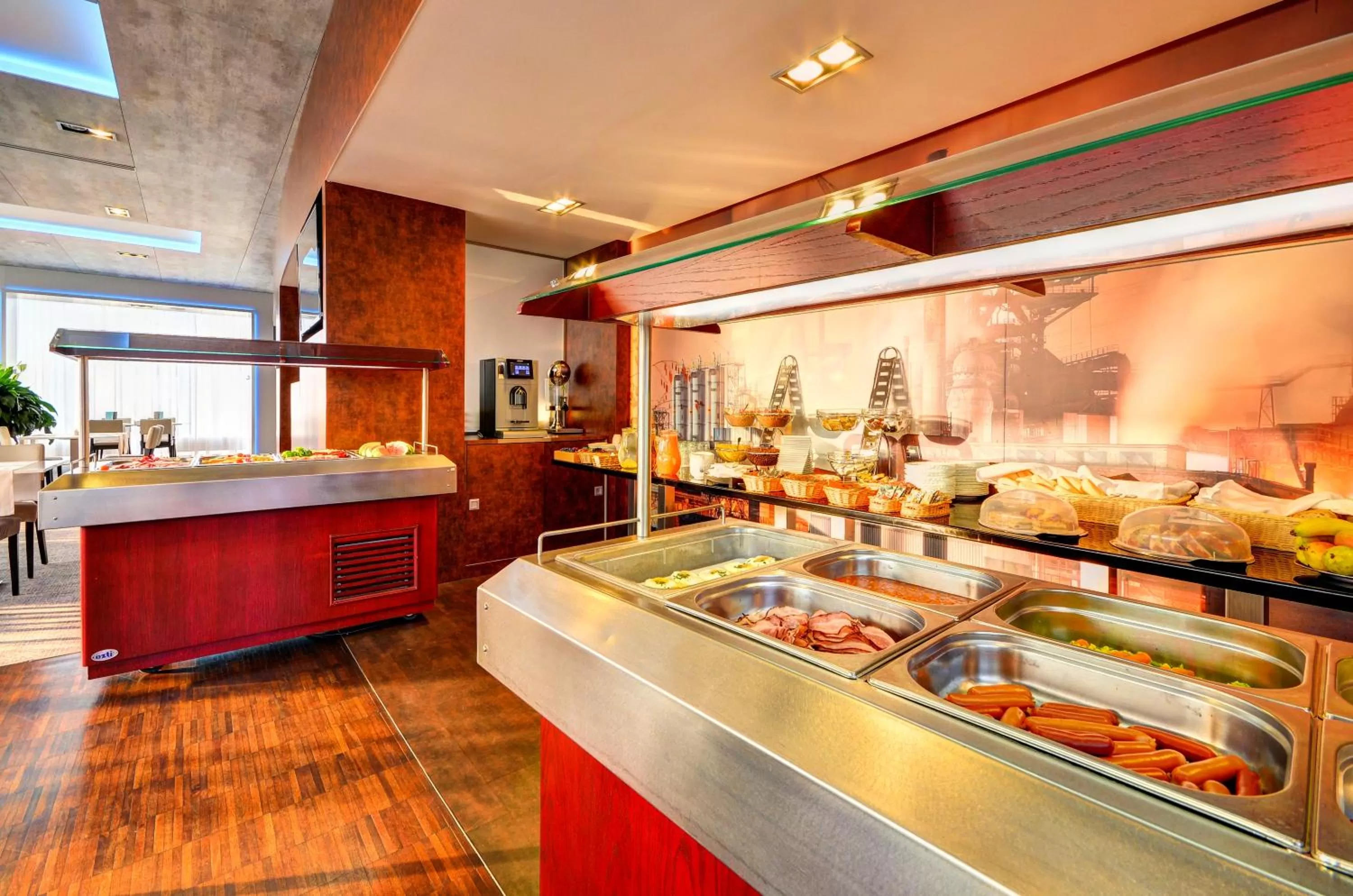 Buffet breakfast in STEELHOUSE Hotel