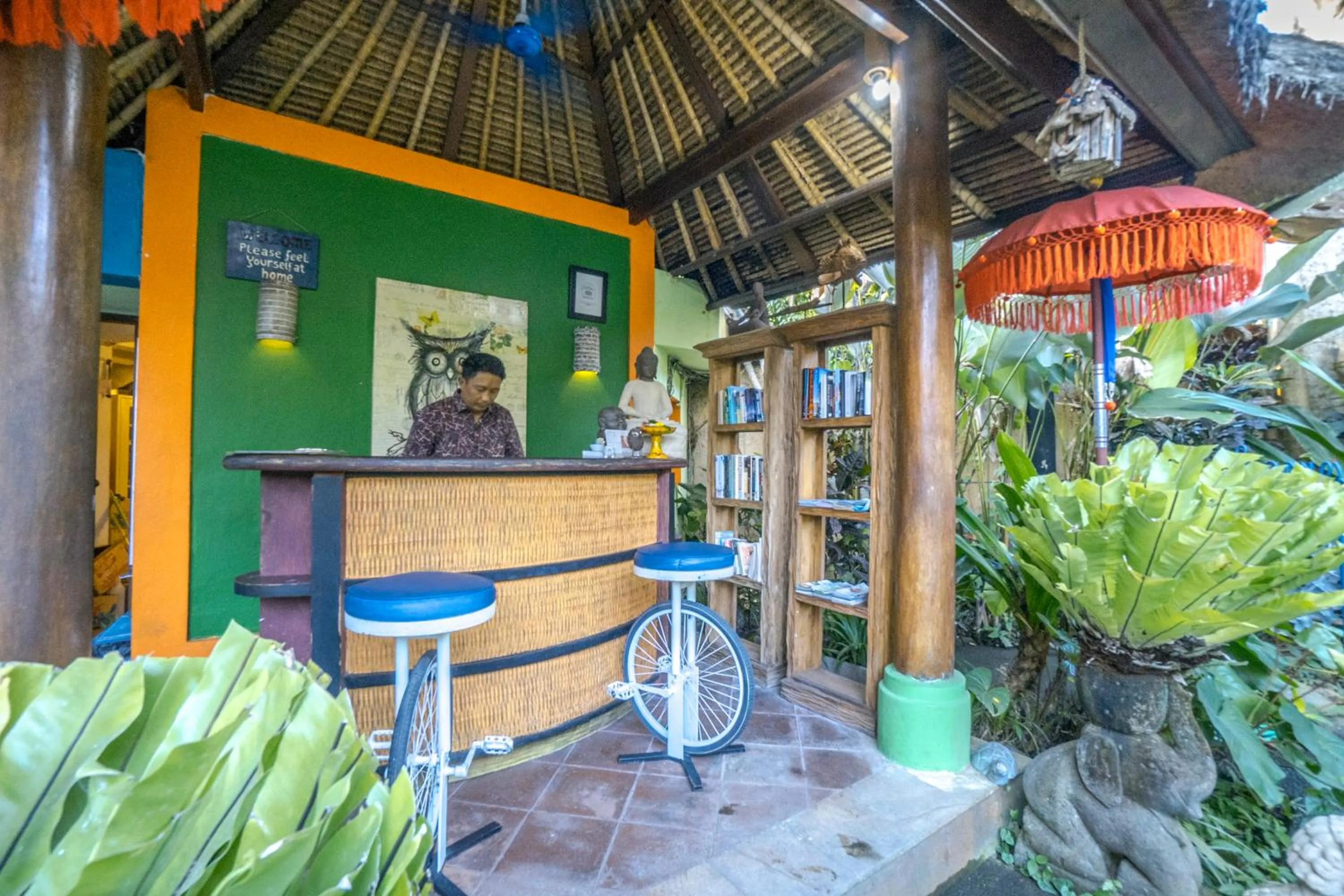 Lobby or reception in Gajah Biru Bungalows