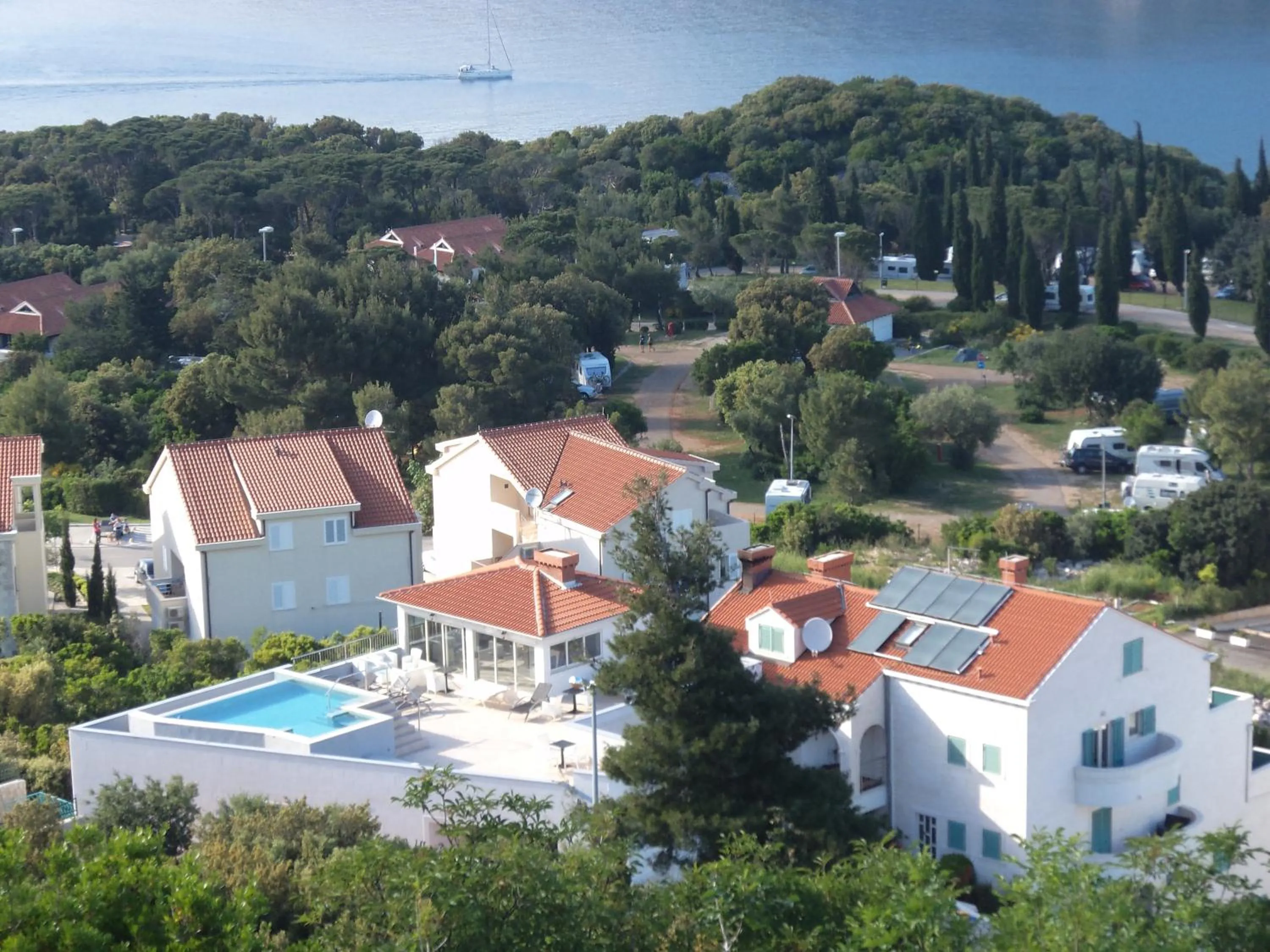Bird's eye view in Villa Antea Apartments with Free Parking