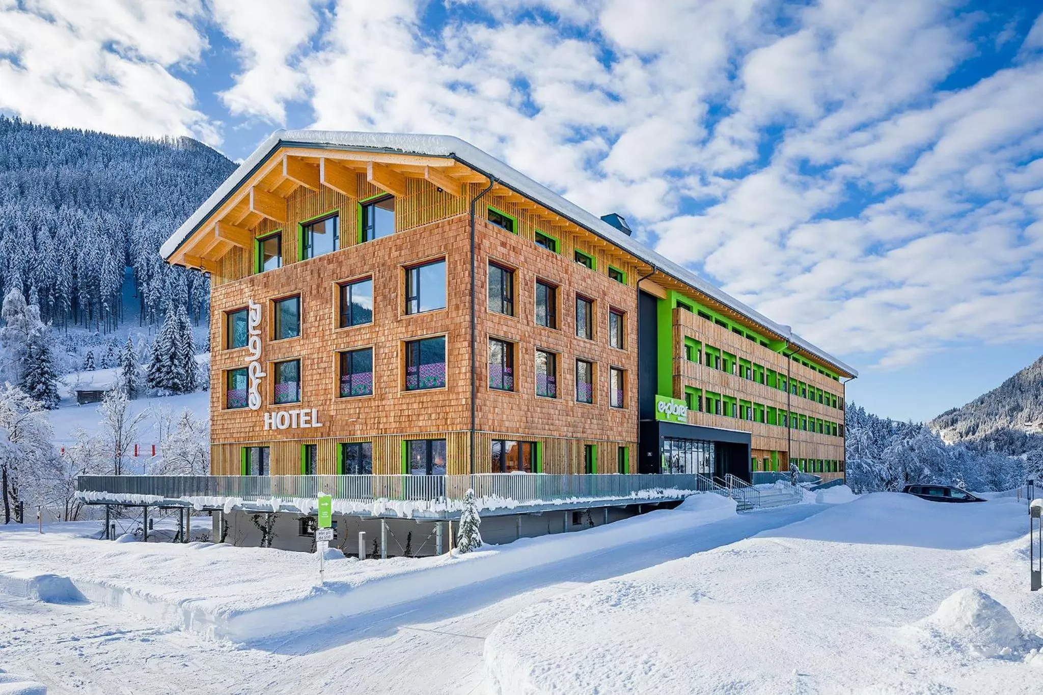 Property building in Explorer Hotel Garmisch