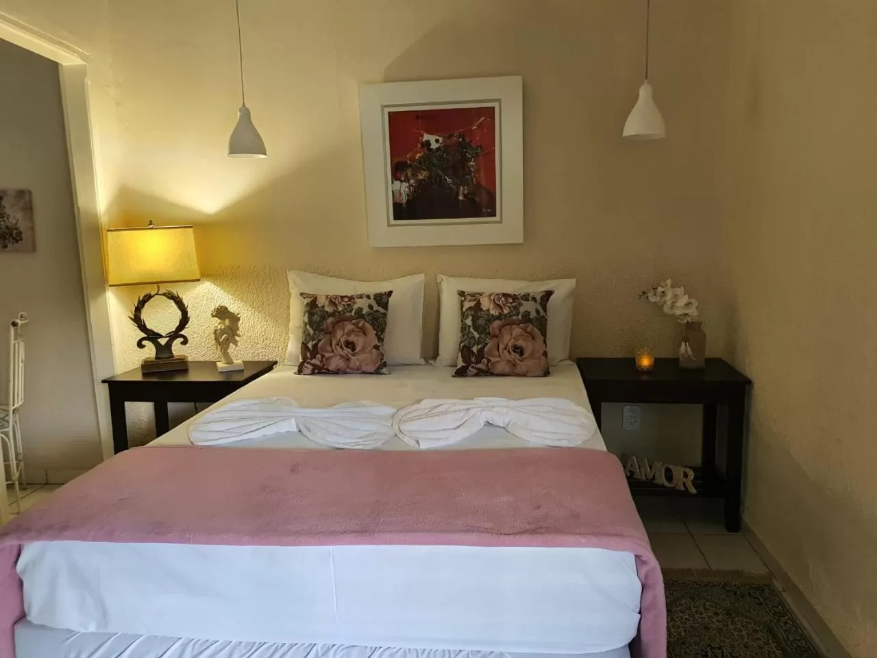 Bed in Pousada Dois Rios