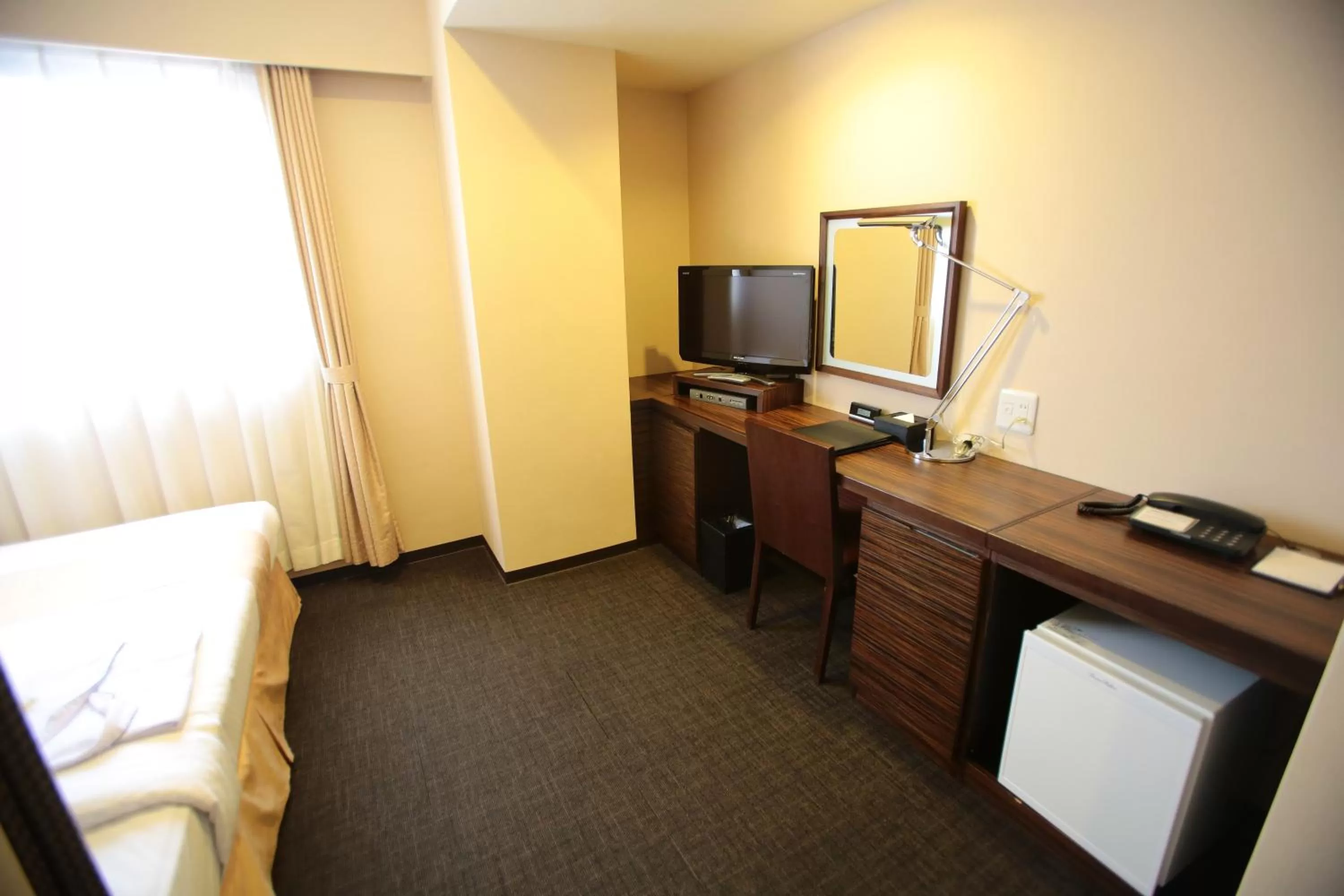 Photo of the whole room, Bed in International Hotel Ube