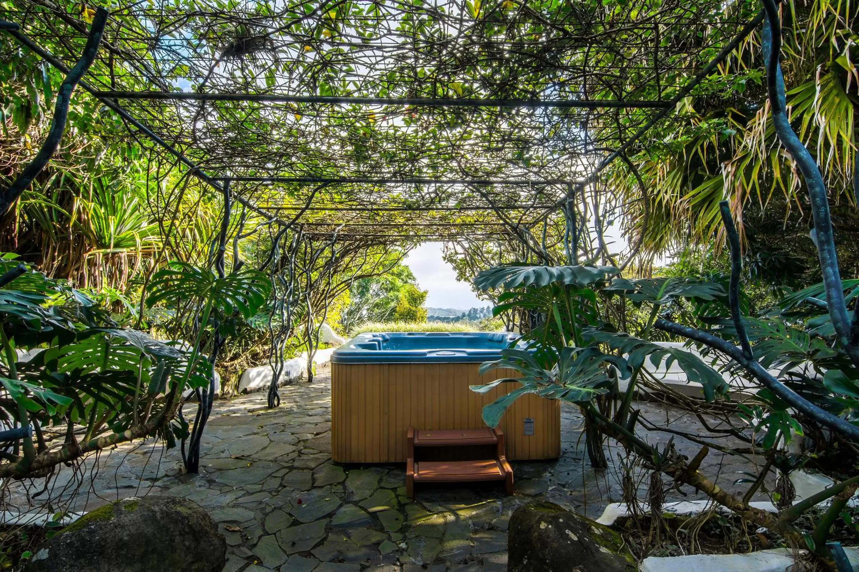 Hot Tub in Finca Rosa Blanca Coffee Farm and Inn