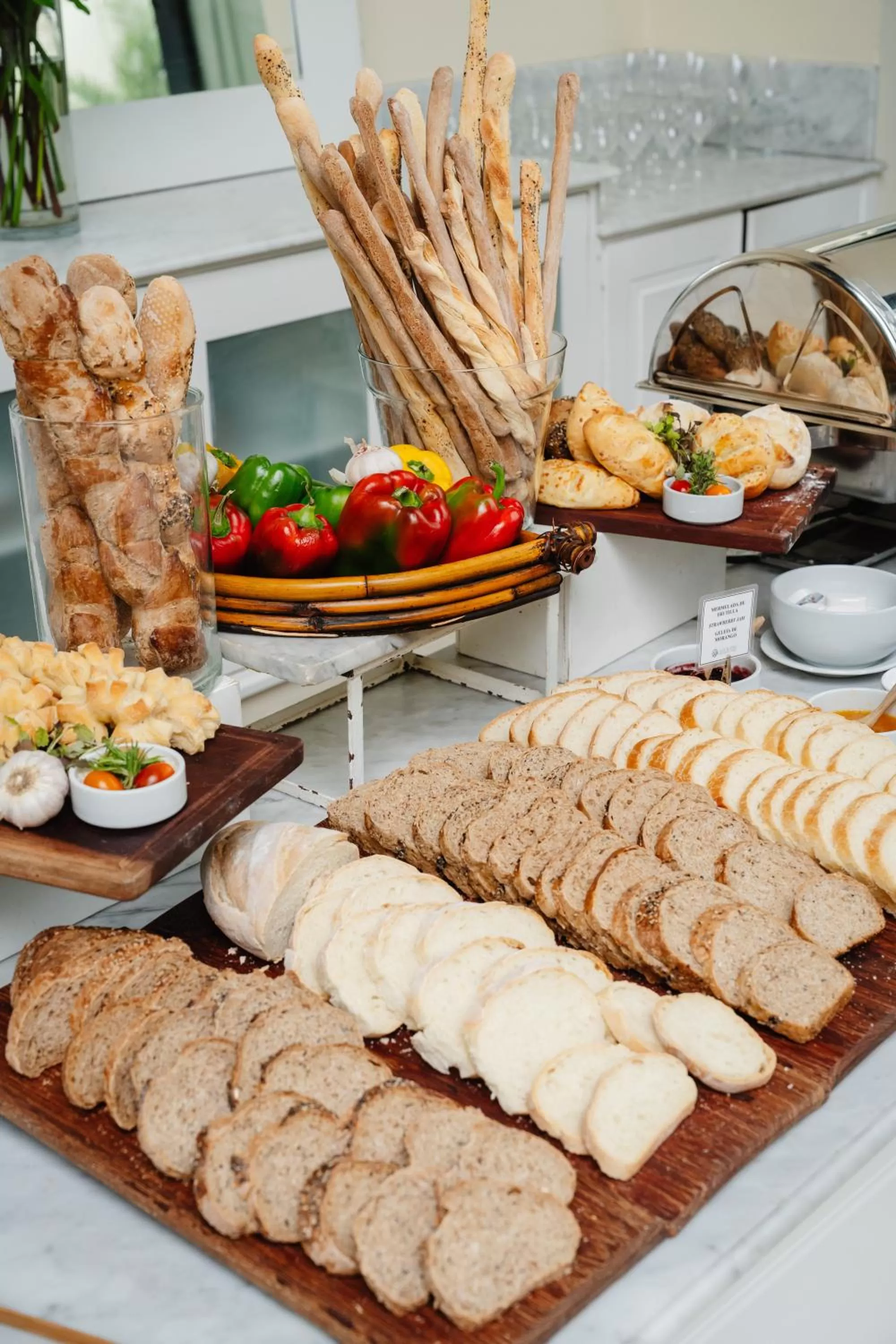 Buffet breakfast in Loi Suites Recoleta Hotel