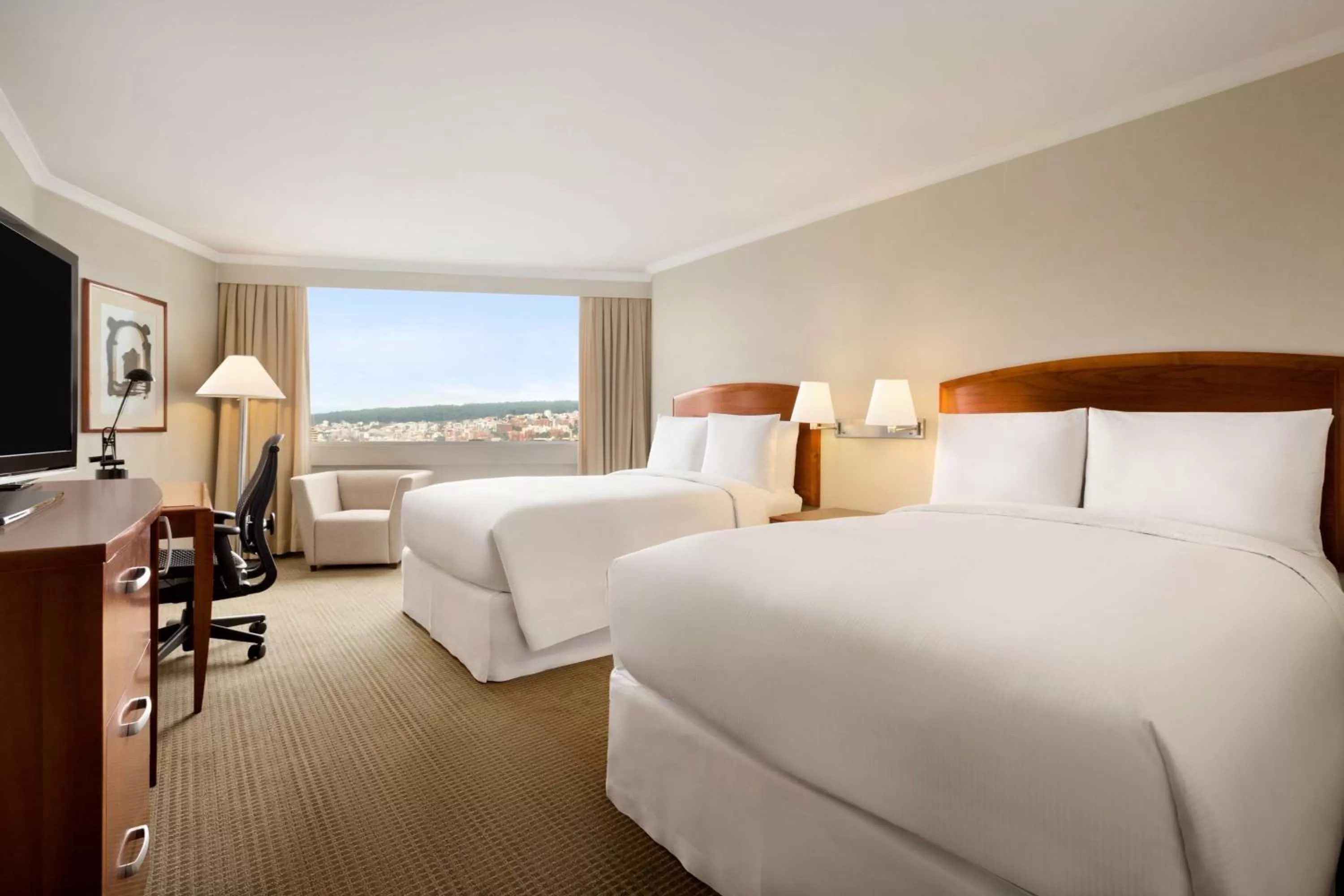 View (from property/room), Bed in Hilton Colon Quito Hotel