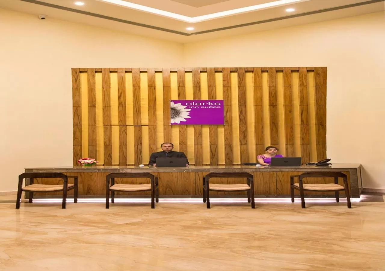 Lobby or reception in Clarks Inn Suites Katra