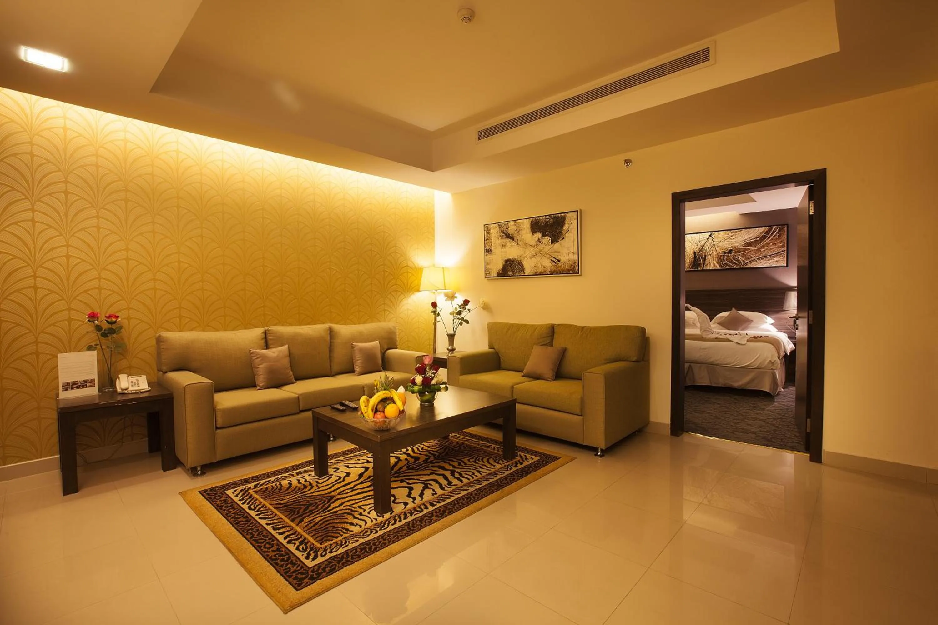 Living room, Bed in Hayat Watheer for serviced Apartment