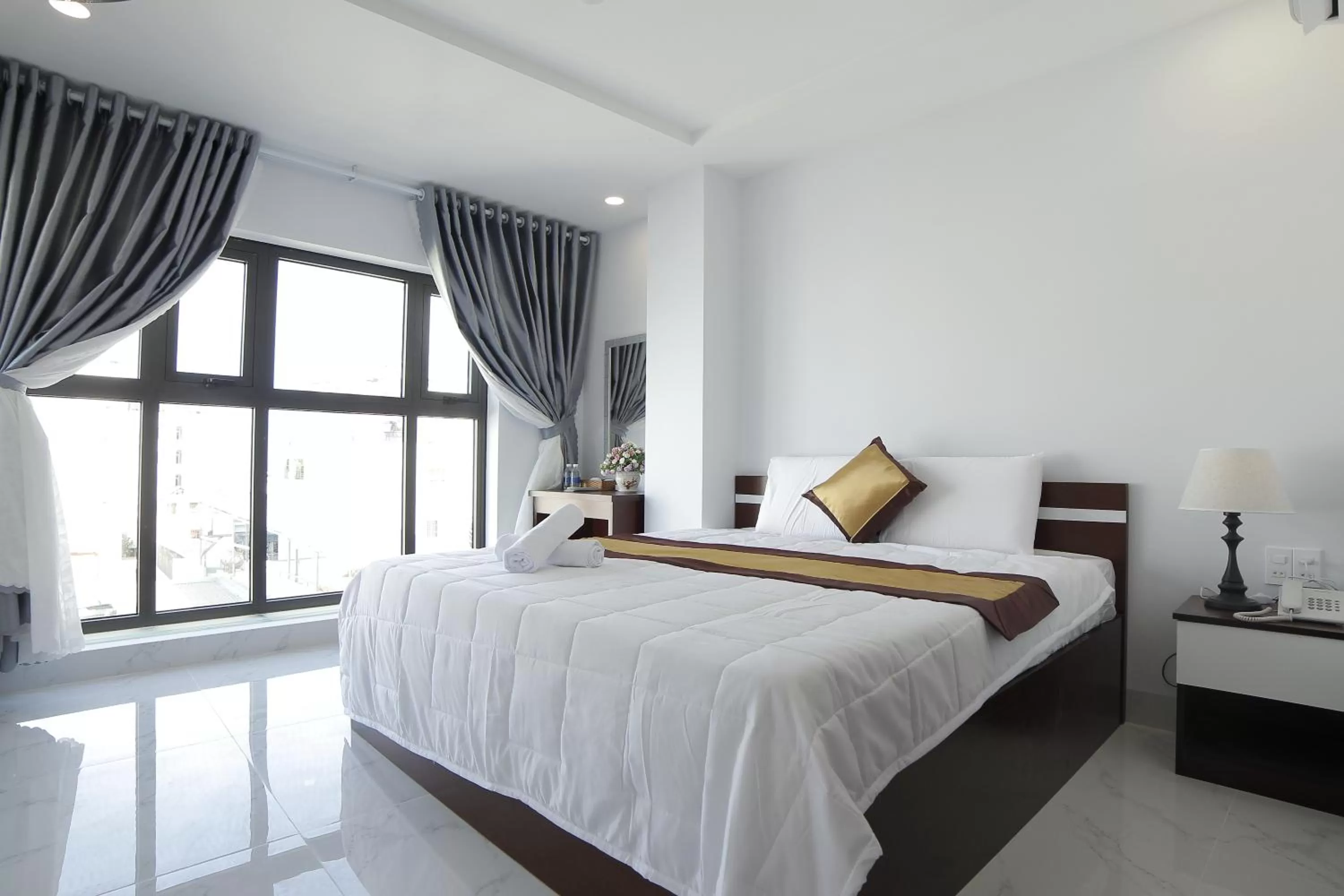 Bed in Tân Thi Hotel