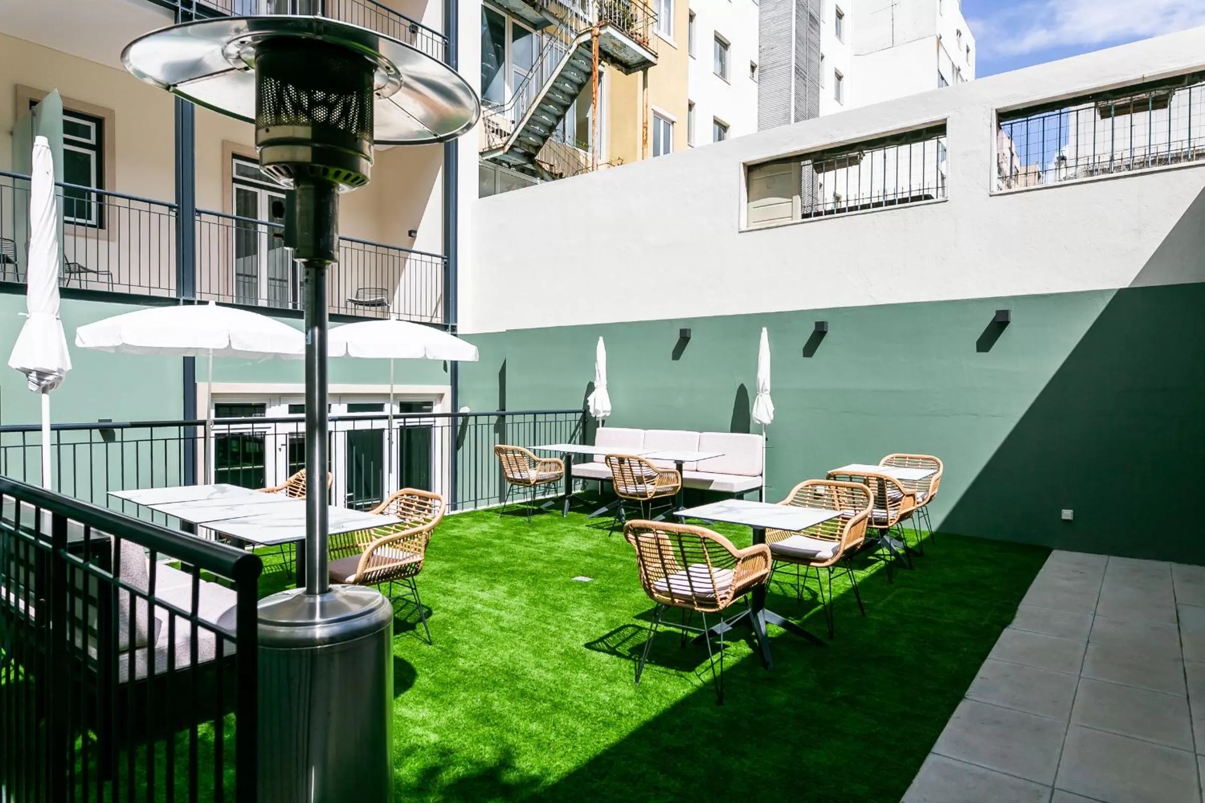Patio in LX SoHo Boutique Hotel by RIDAN Hotels