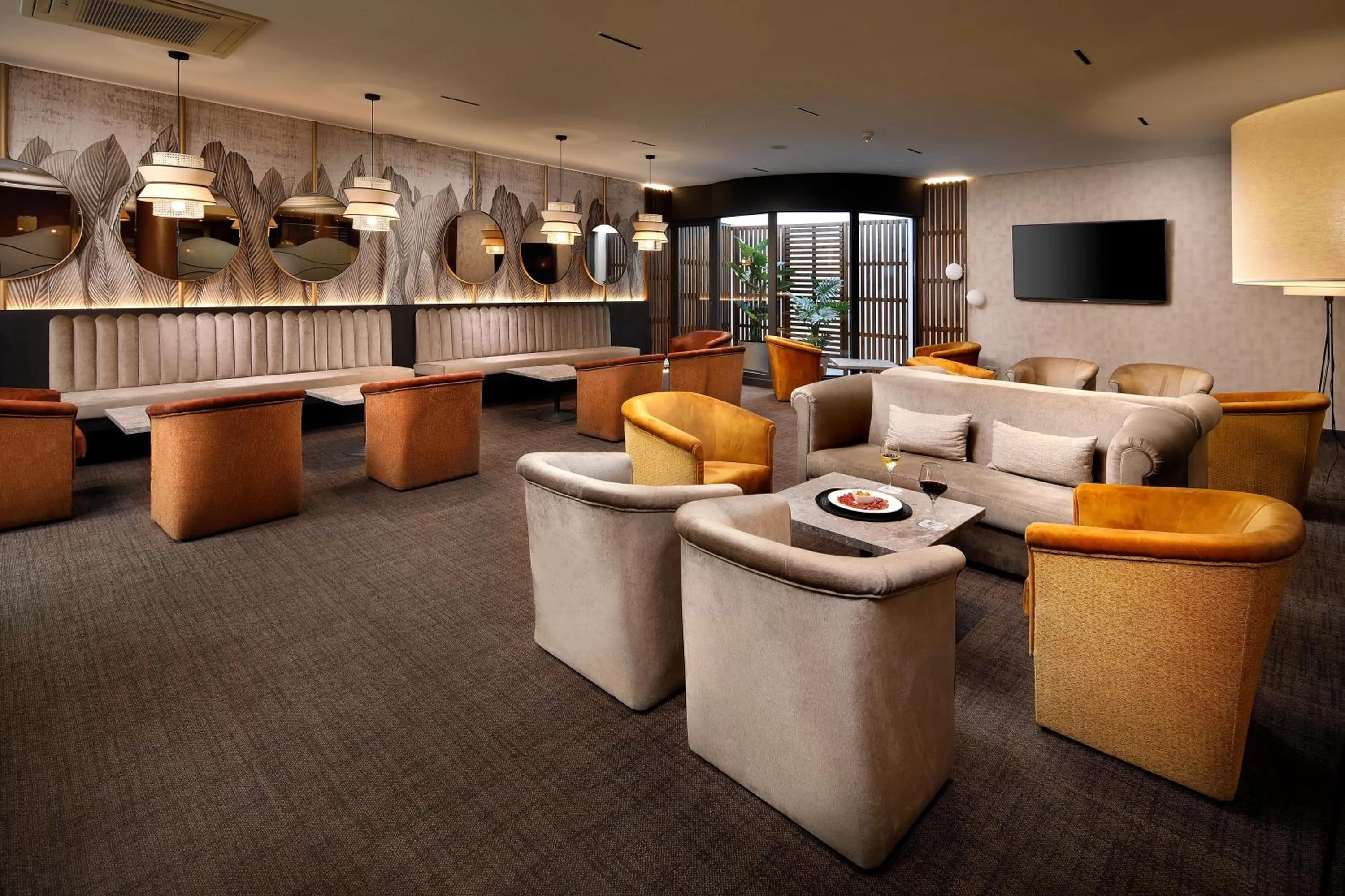 Lounge or bar in HCC St. Moritz