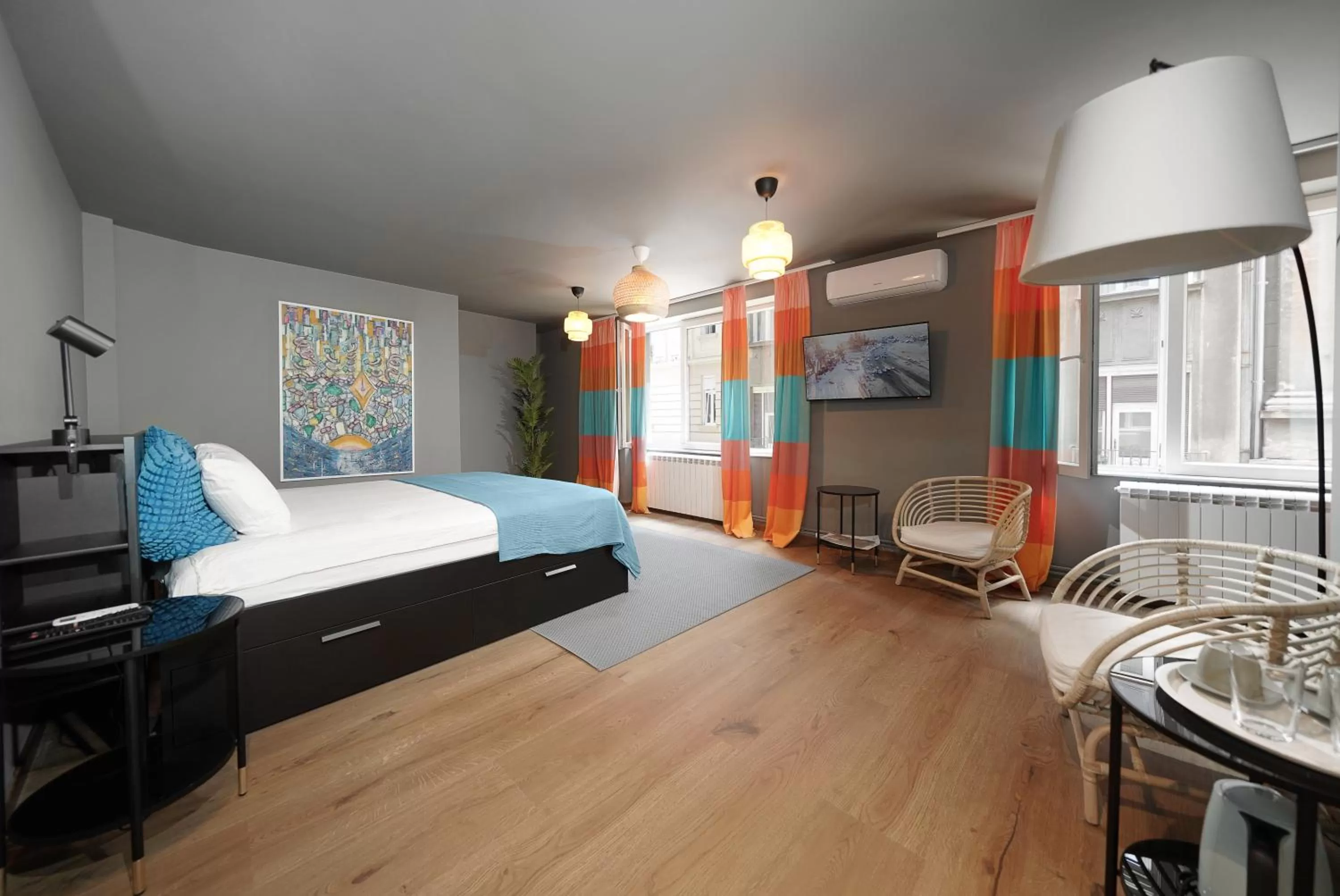 Bed in Tulum Apart Center Belgrade