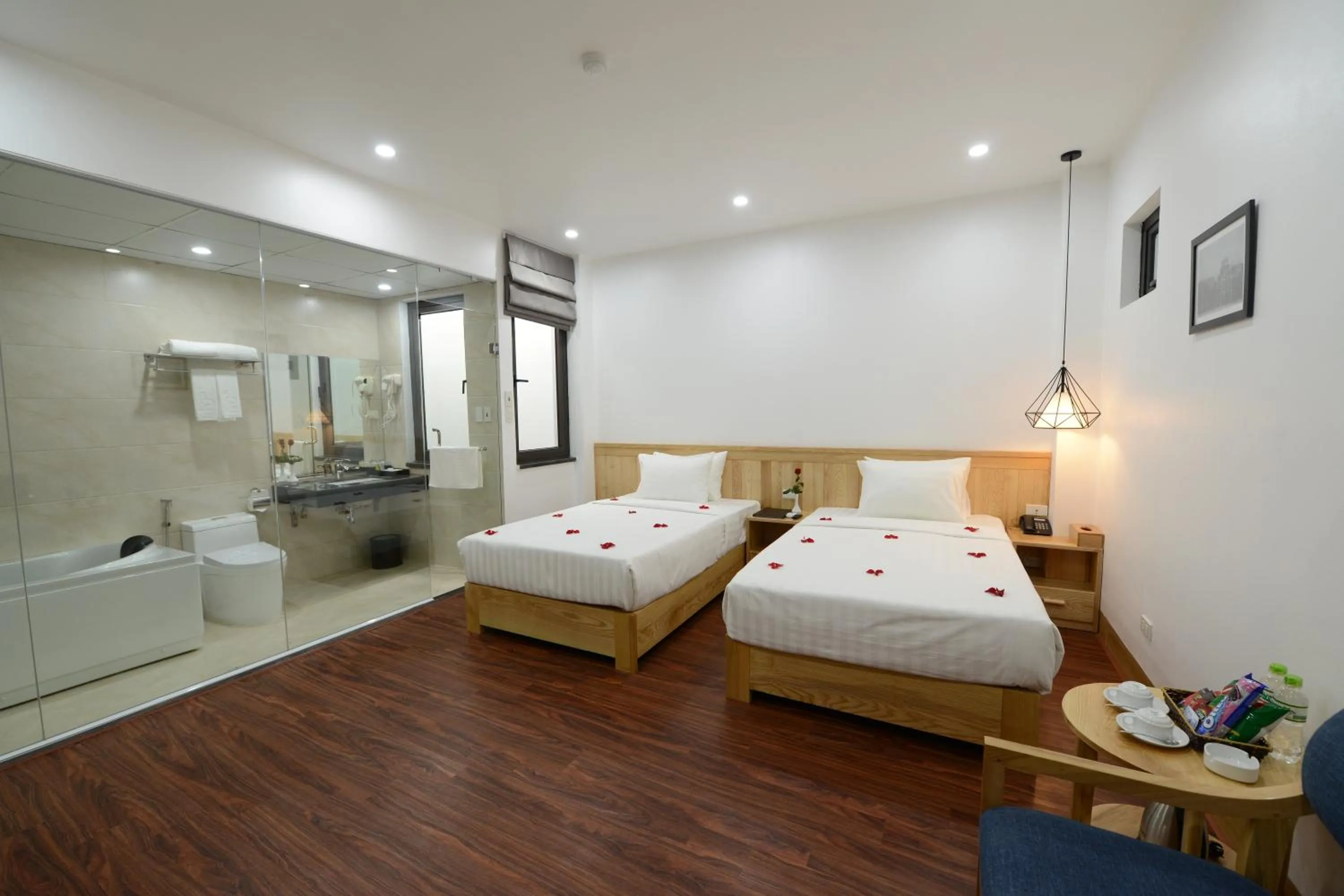 Photo of the whole room, Bed in Blue Hanoi Inn City Hotel