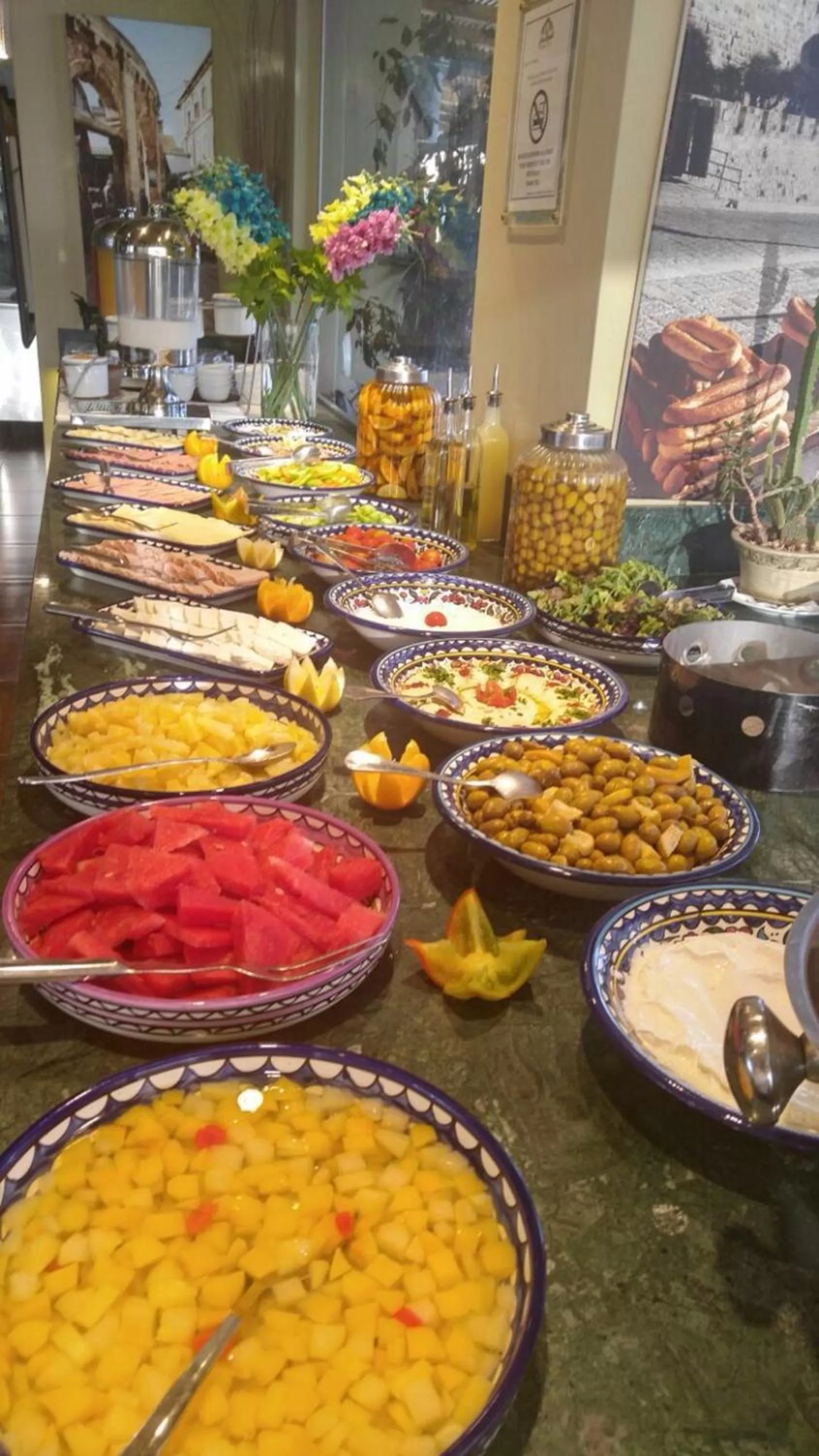 Buffet breakfast in National Hotel - Jerusalem