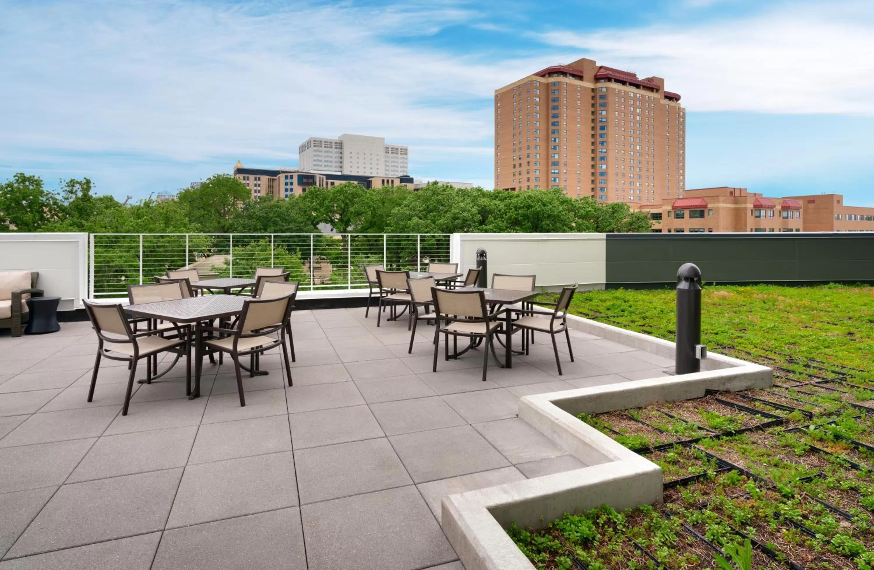 Patio in Hyatt House Rochester Mayo Clinic Area