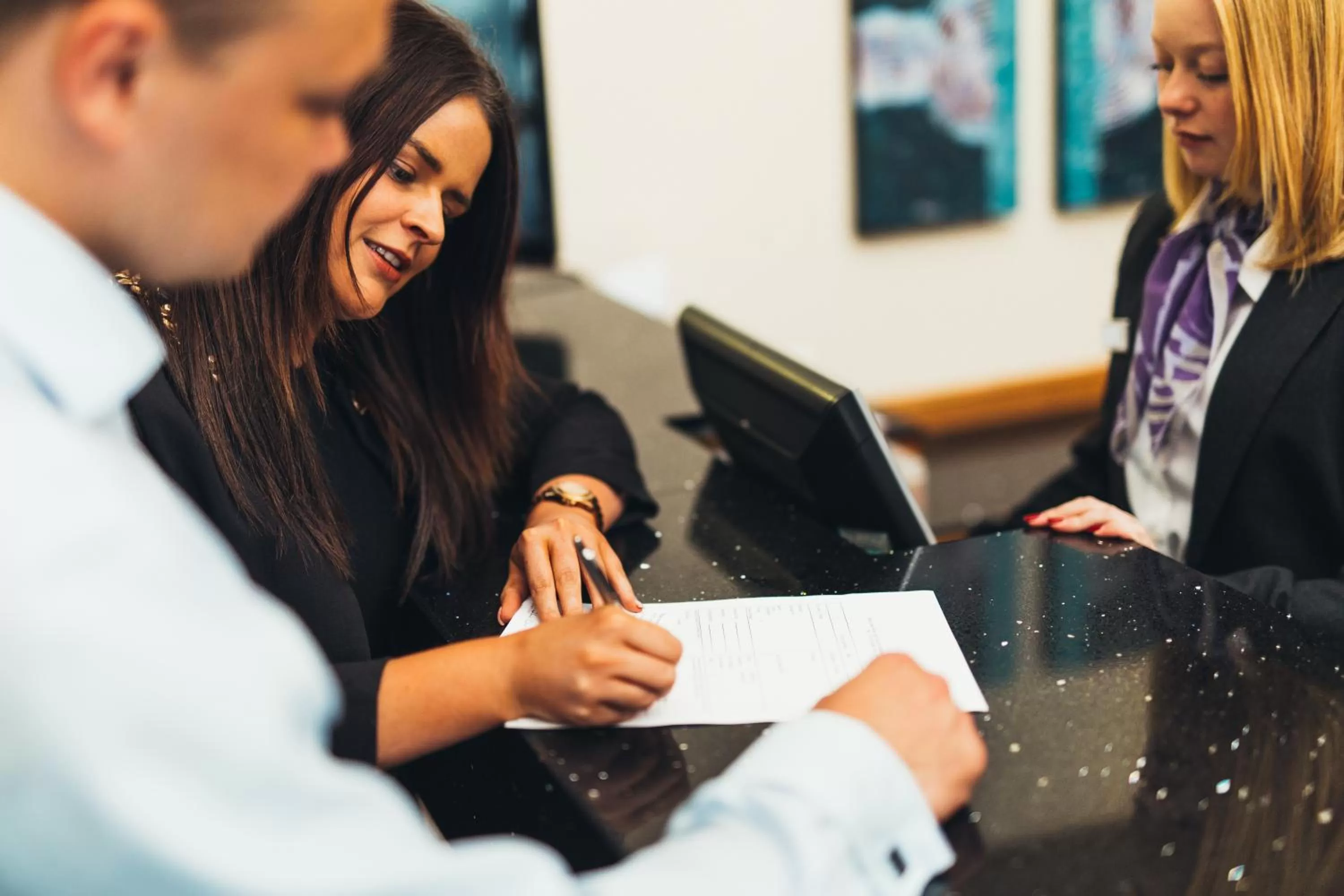 Lobby or reception in Mercure Newcastle George Washington Hotel Golf & Spa