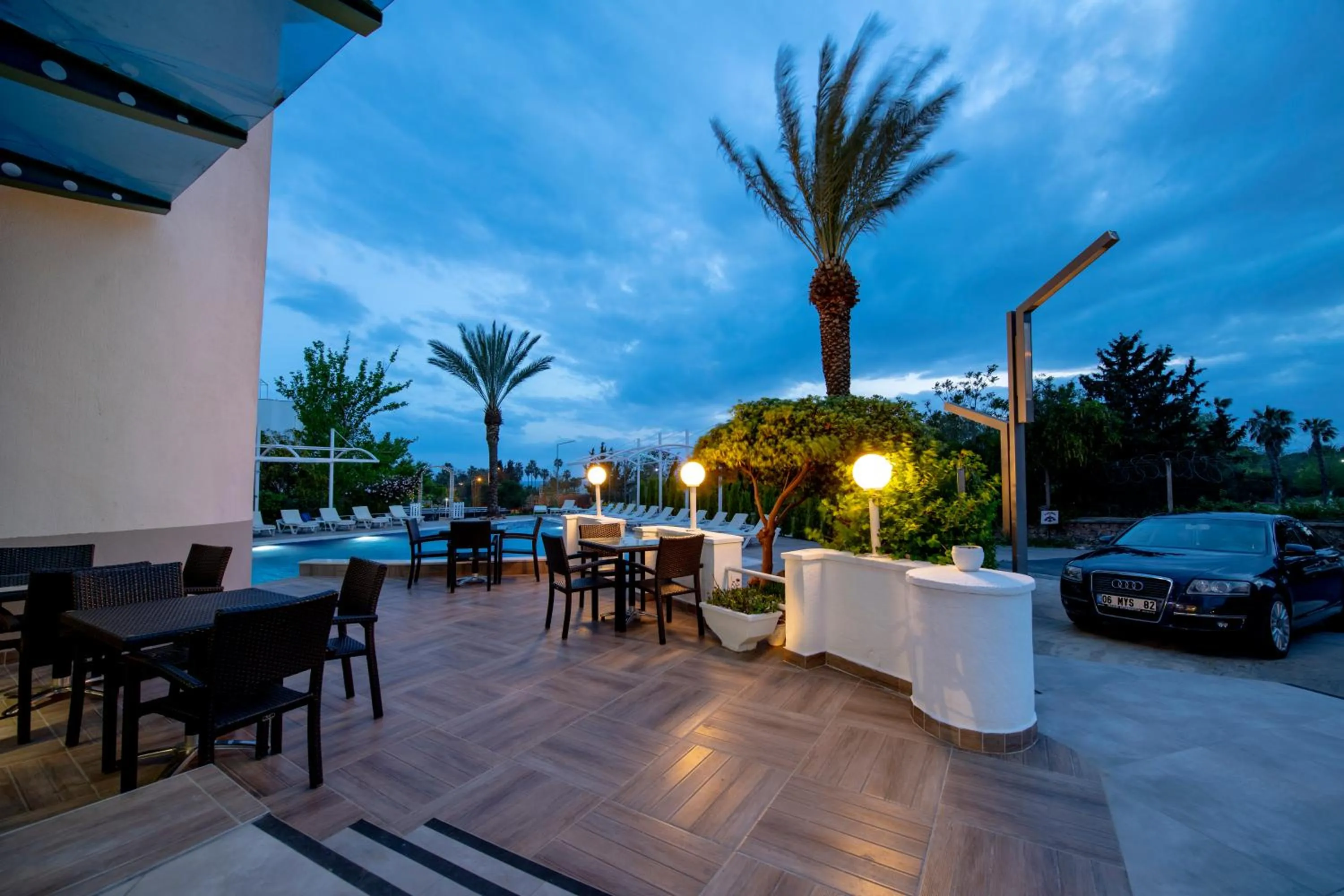 Patio in Tourist Hotel