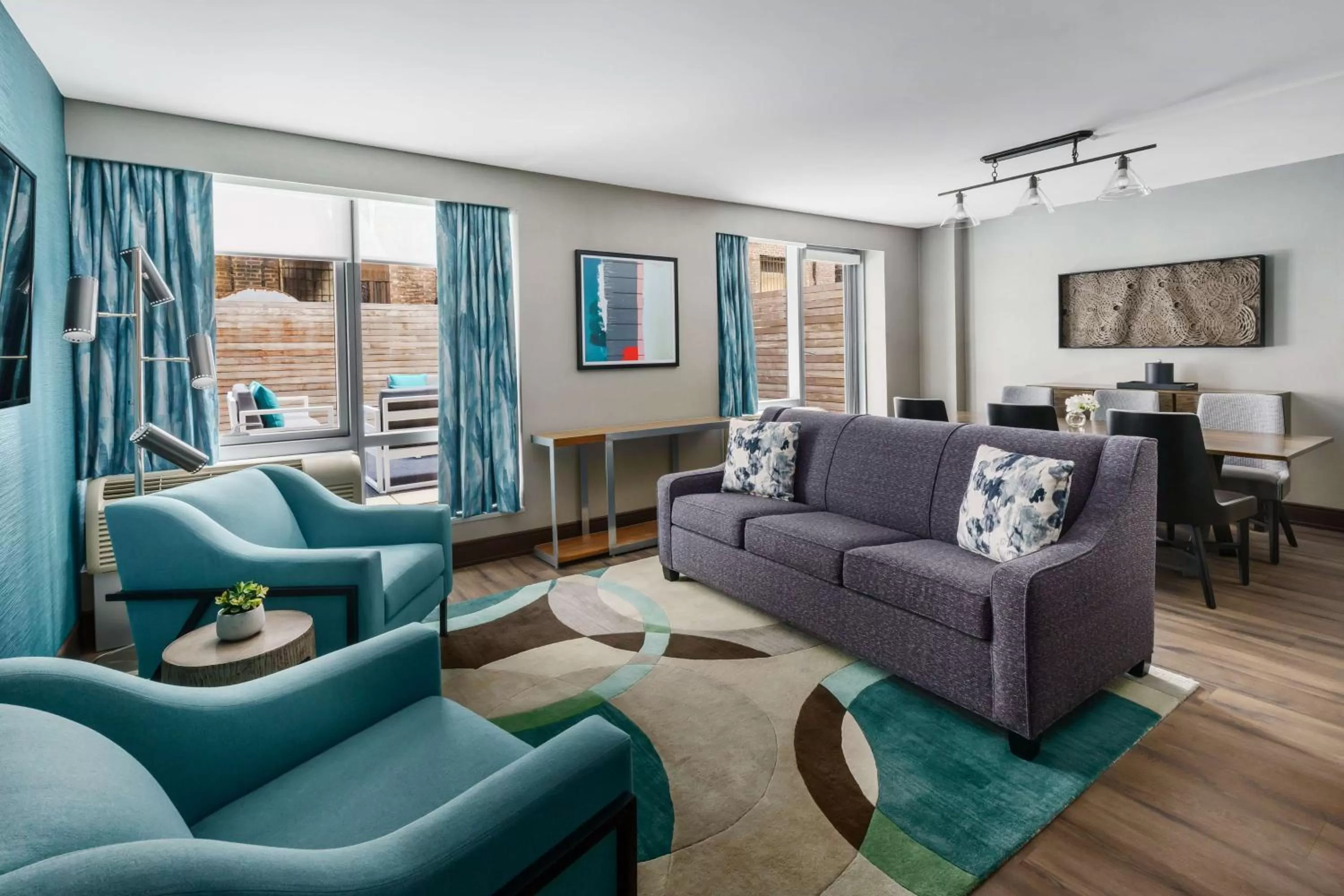 Living room in Hilton Garden Inn New York Times Square North