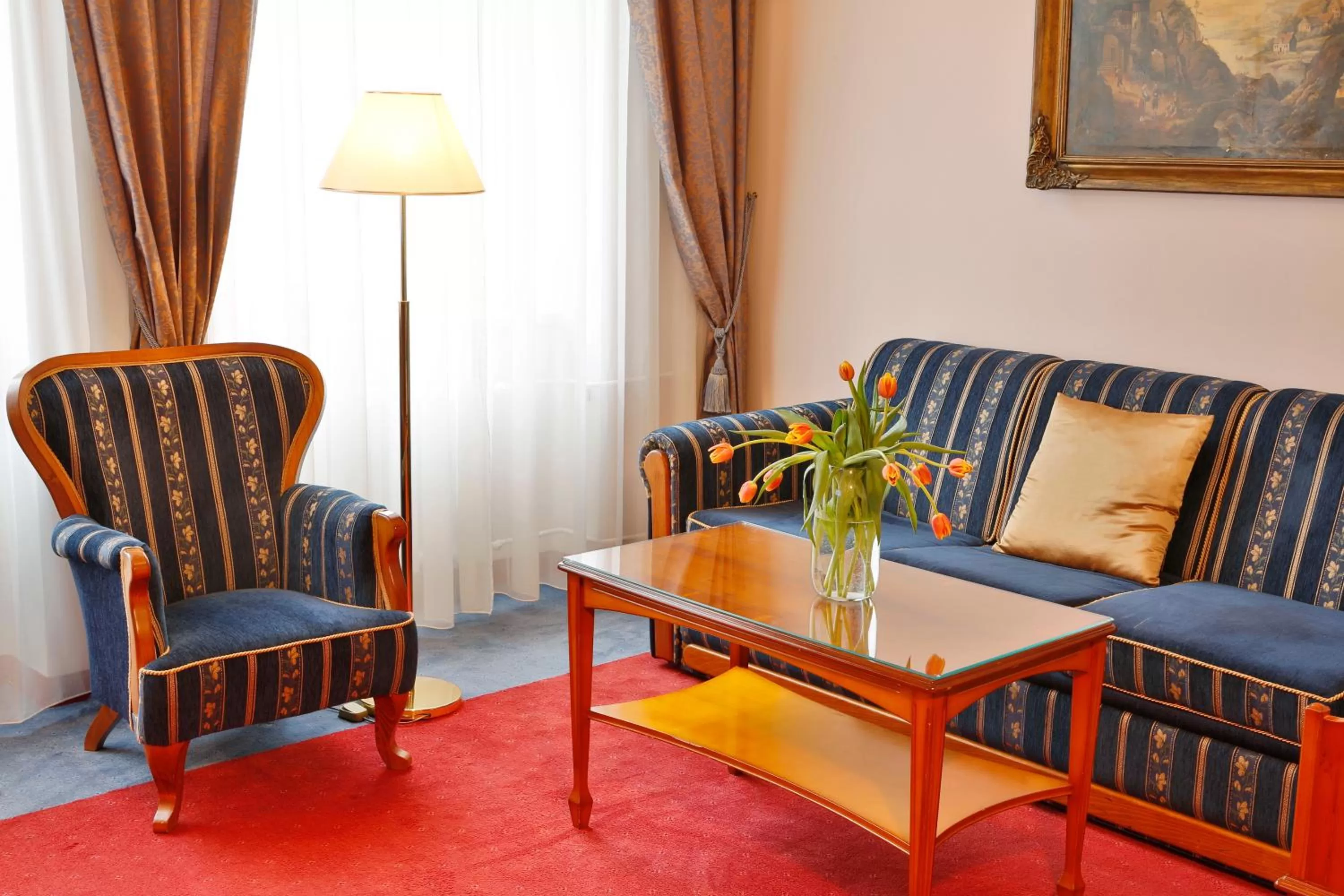 Seating area in Hotel Kolonada