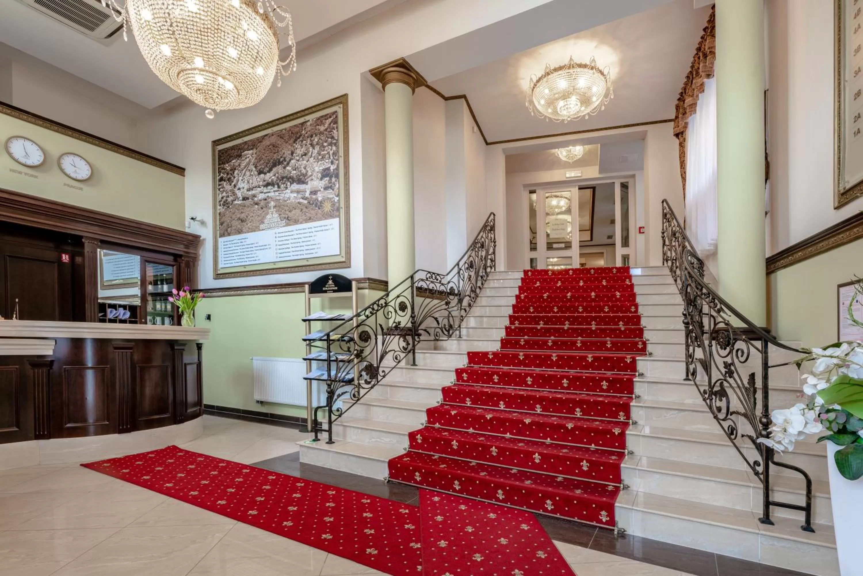 Lobby or reception in Spa Hotel Schlosspark