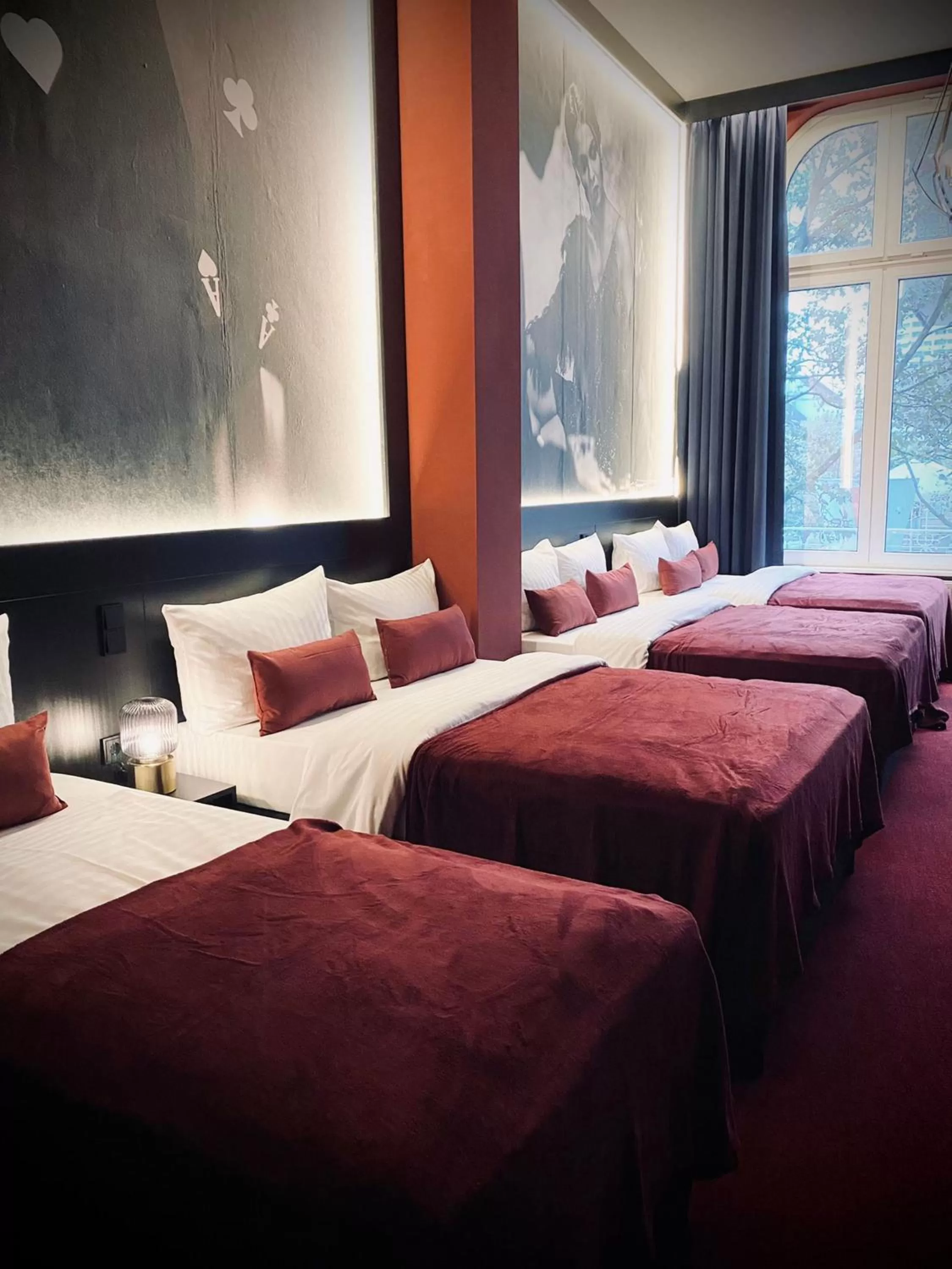 Casino Private Room with Multiple Beds in Sleephotels Casino