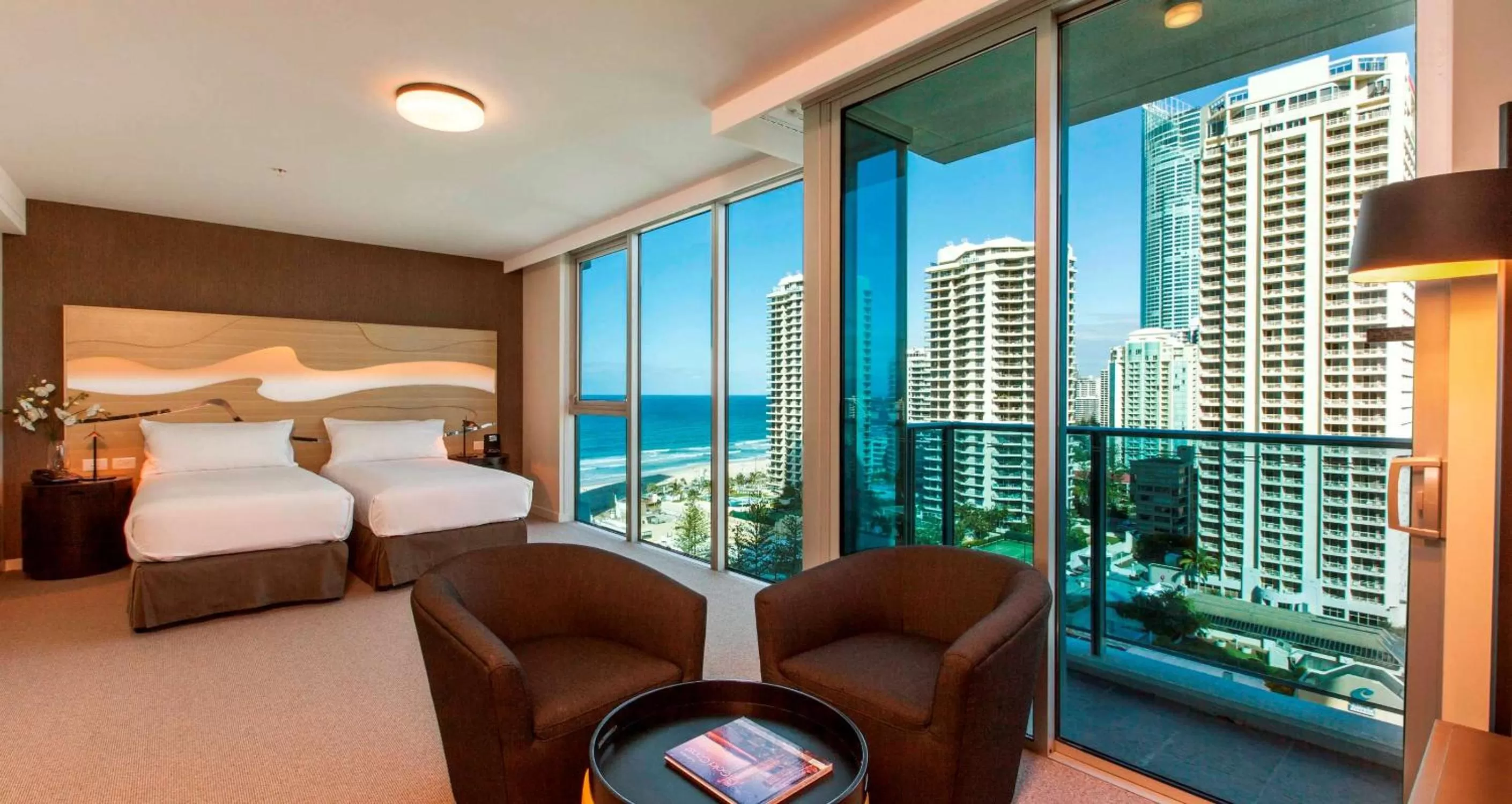 Bed in Hilton Surfers Paradise Hotel & Residences