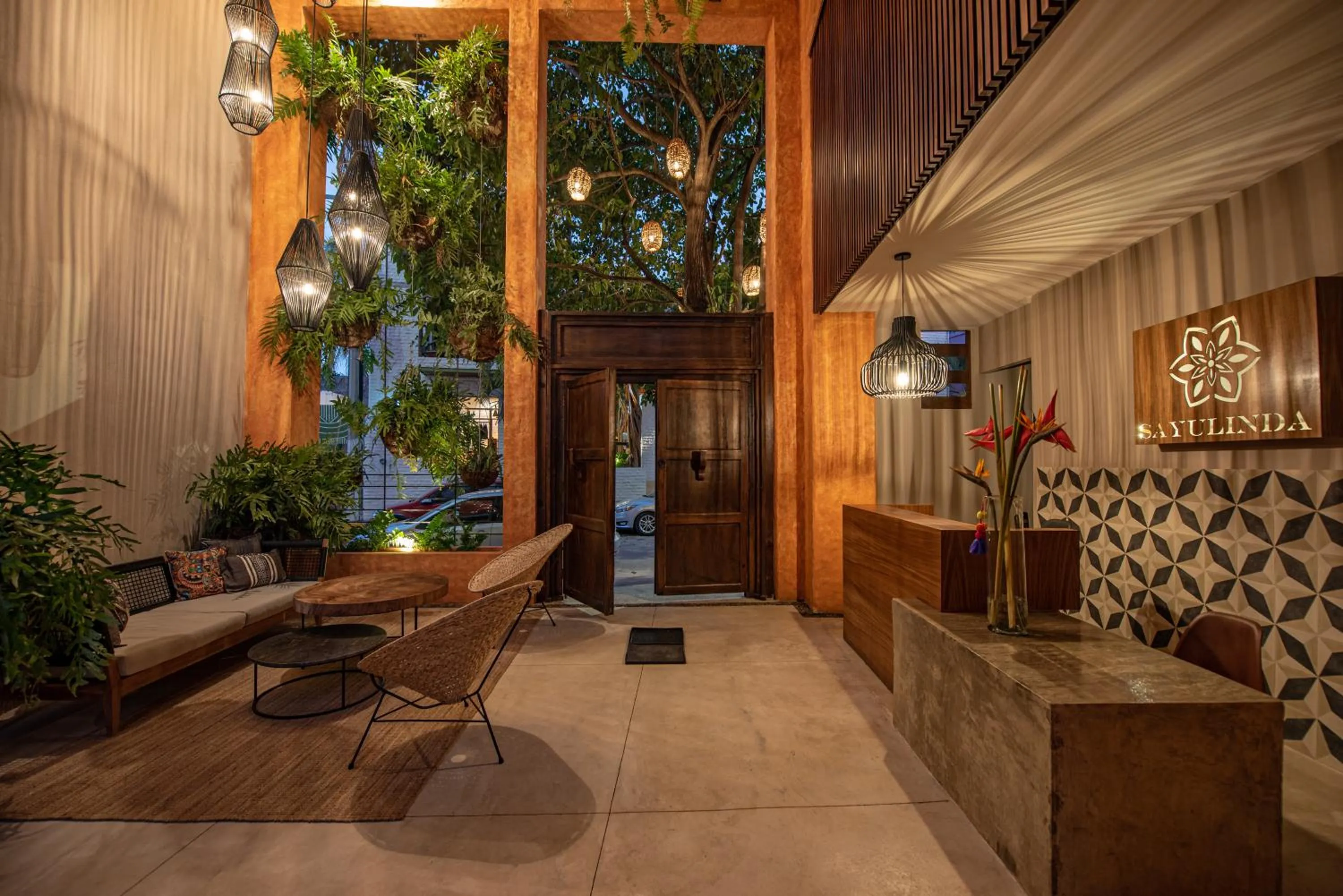 Lobby or reception in Sayulinda Hotel