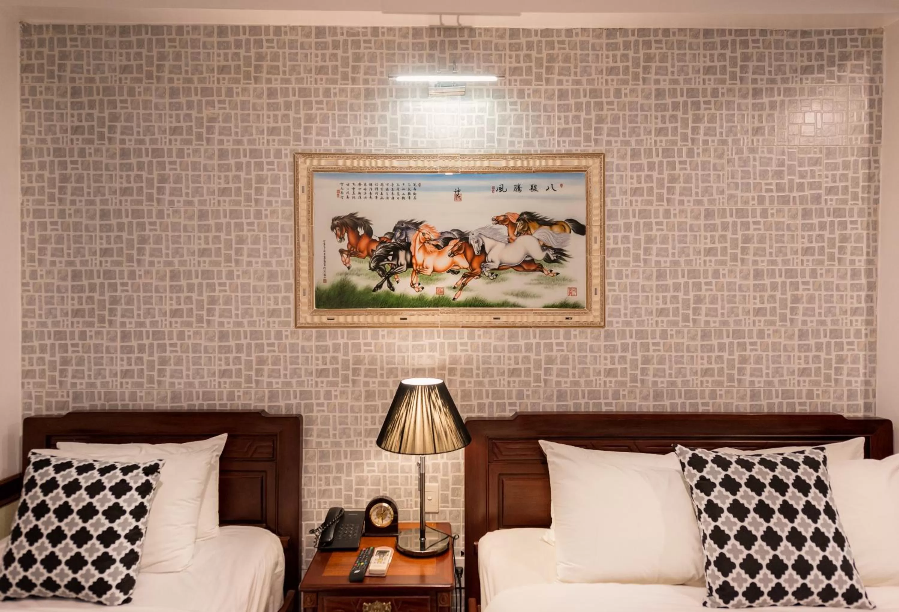 Decorative detail, Bed in Prince II Hotel