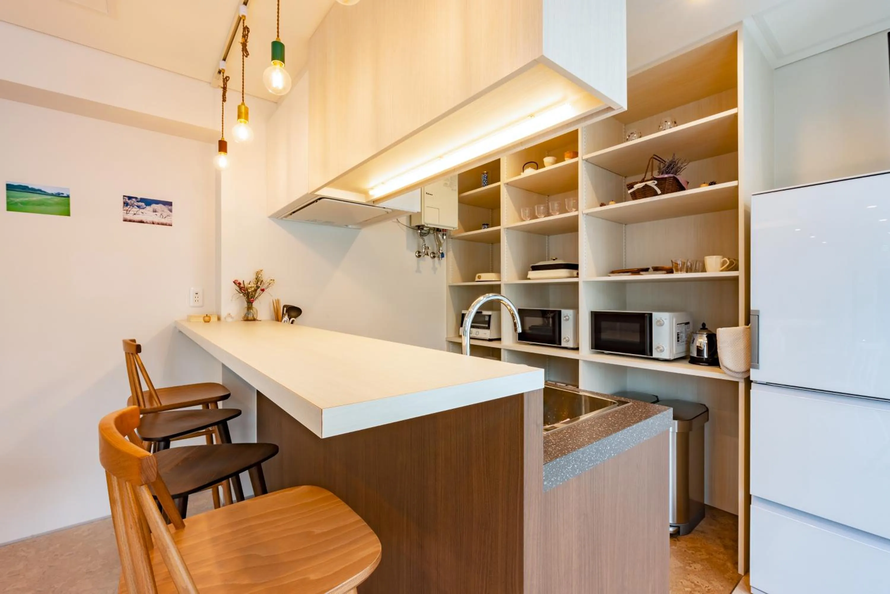 Communal lounge/ TV room in plat hostel keikyu sapporo sky