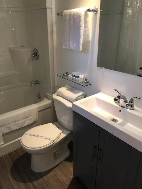 Bathroom in Pines Motel