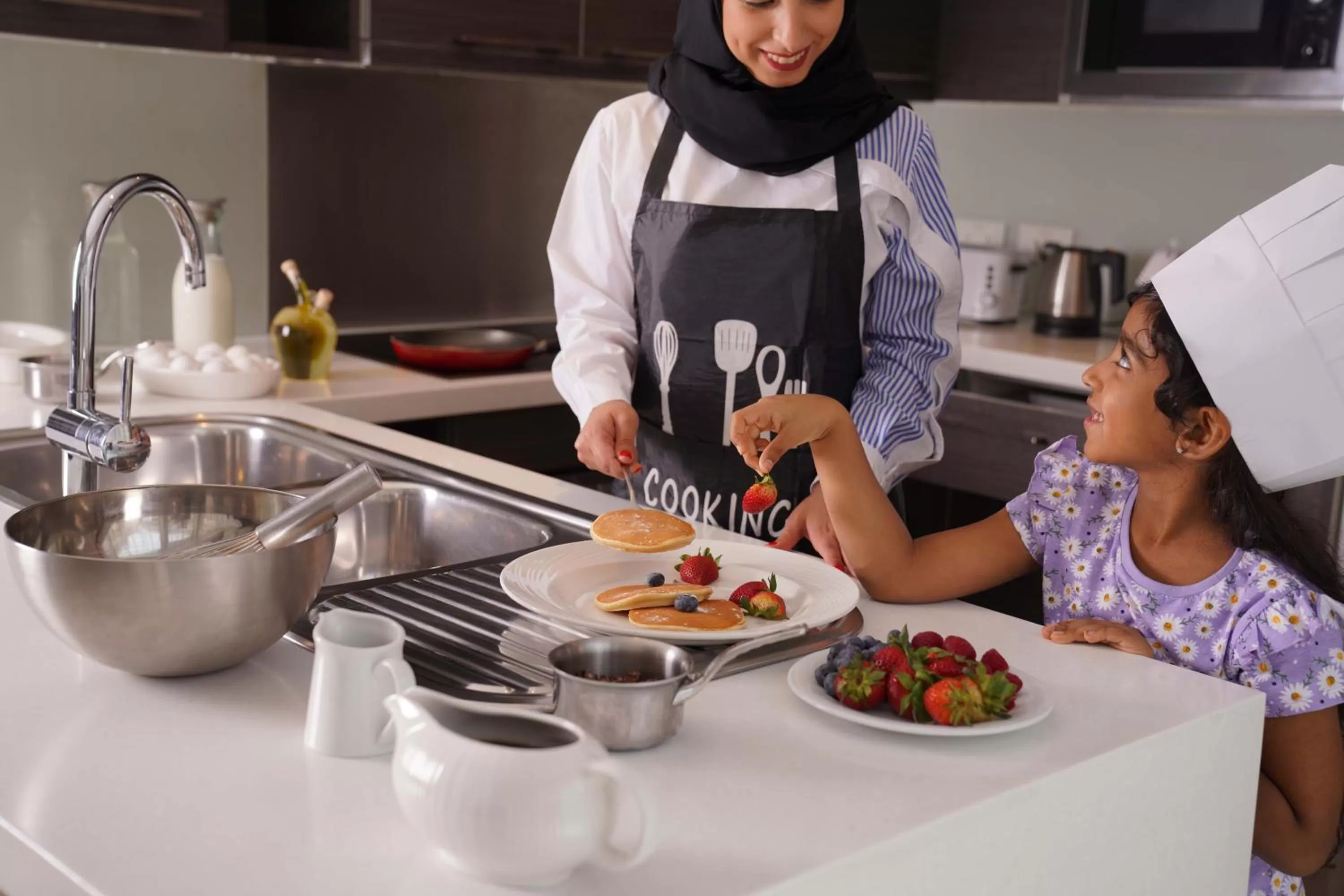 Kitchen or kitchenette in Majestic Arjaan by Rotana – Manama