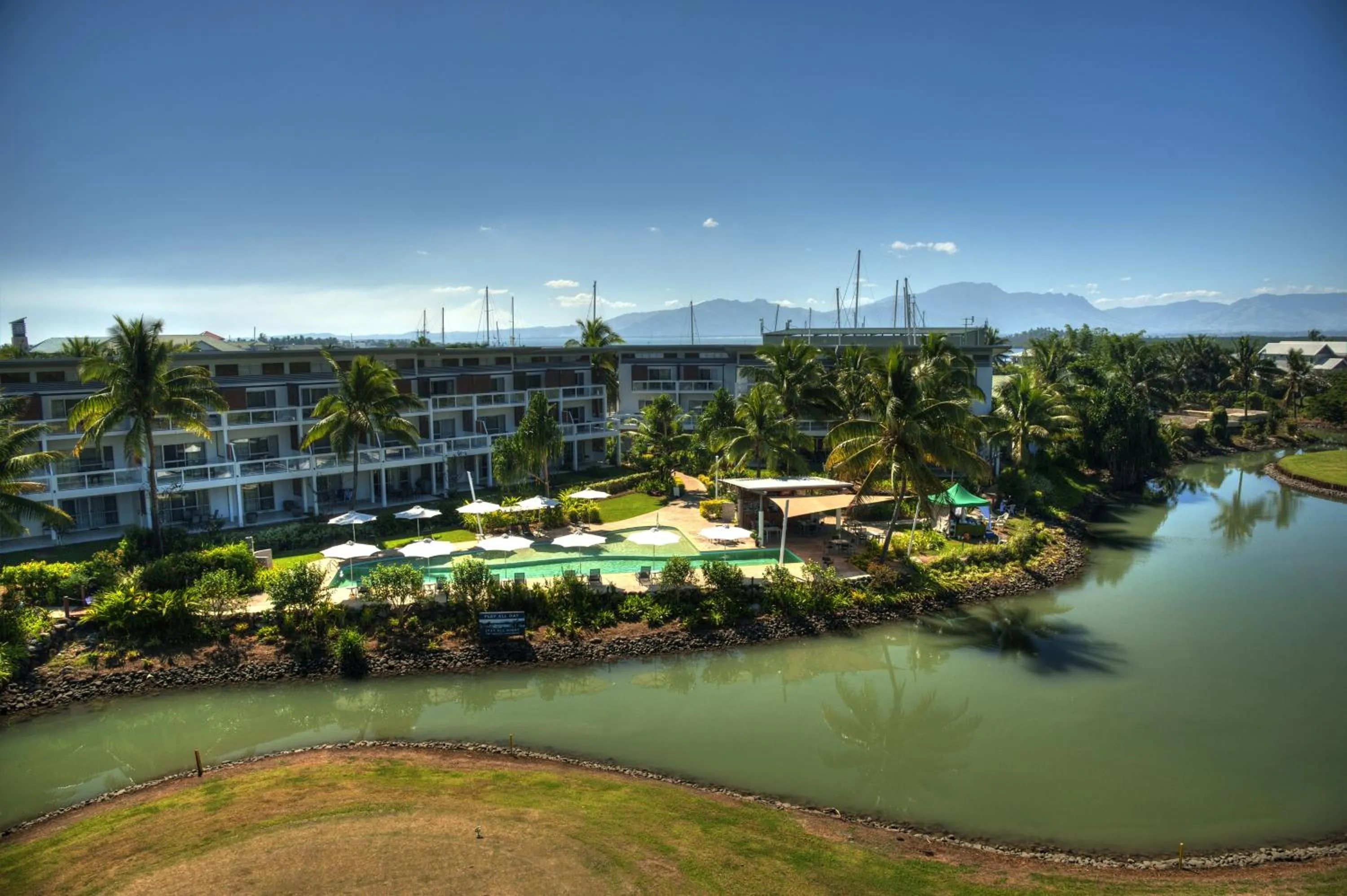 Bird's eye view in The Terraces Apartments Denarau