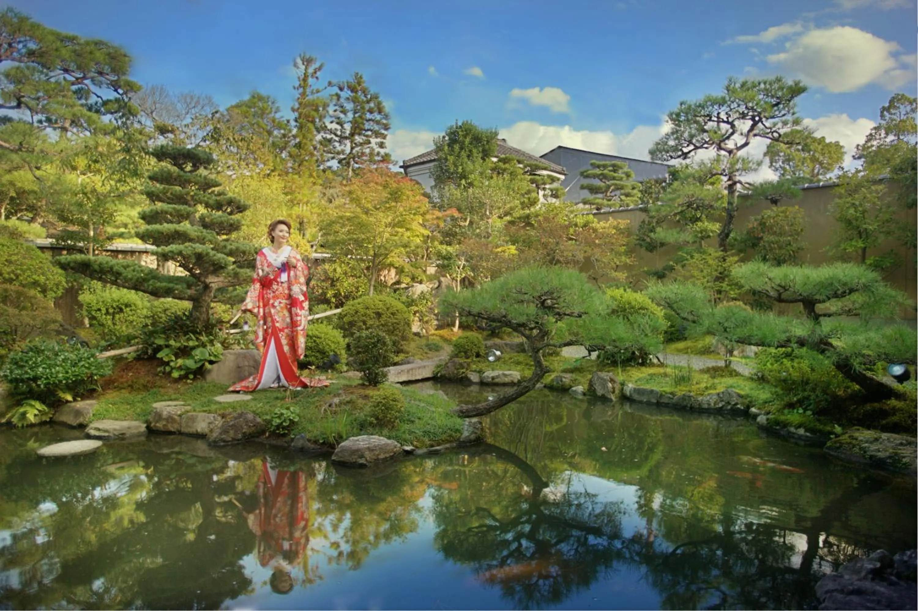 Balcony/Terrace in Kyoto Nanzenji Ryokan Yachiyo Established in 1915