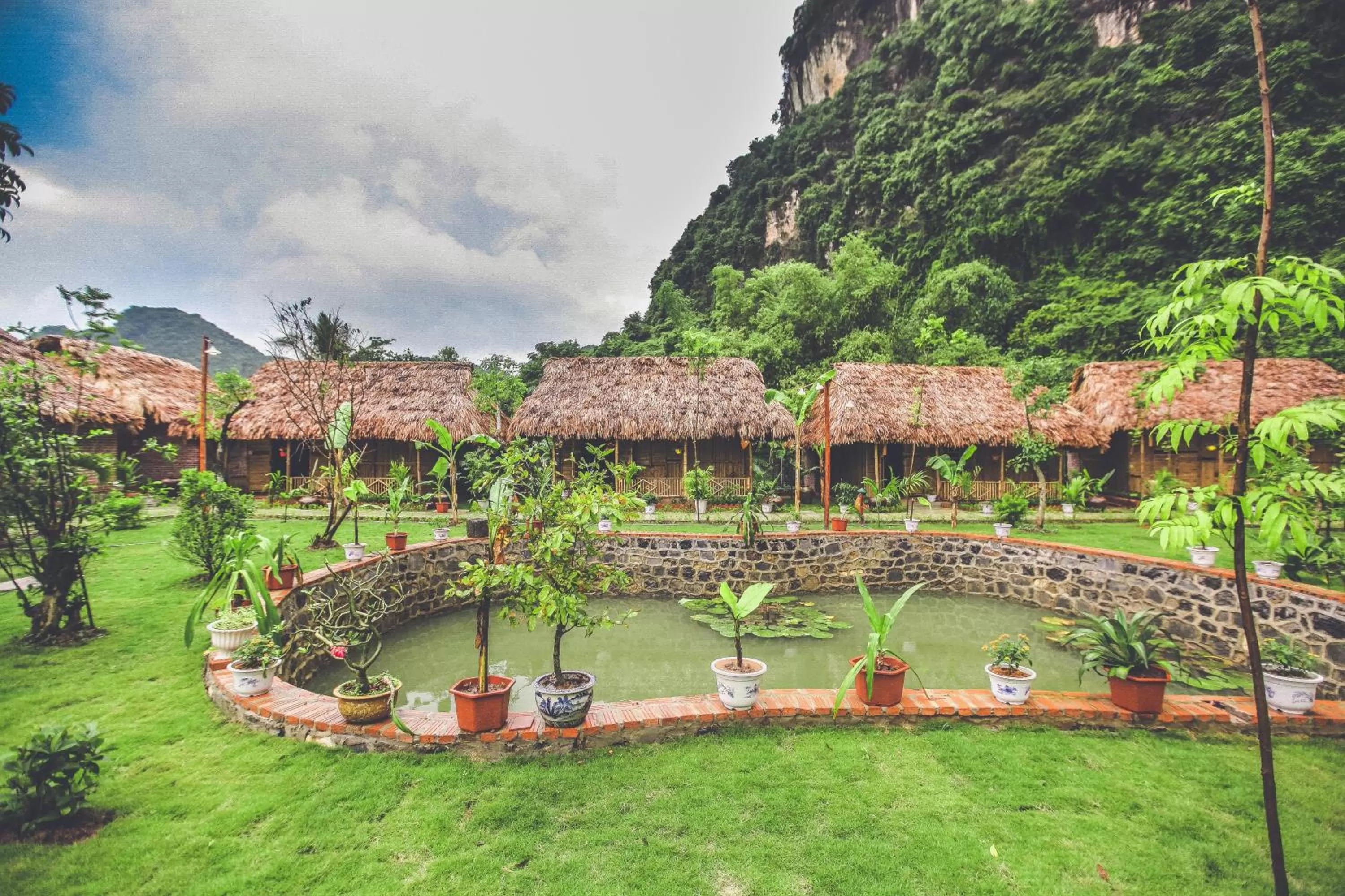 Garden in Tam Coc Rice Fields Resort