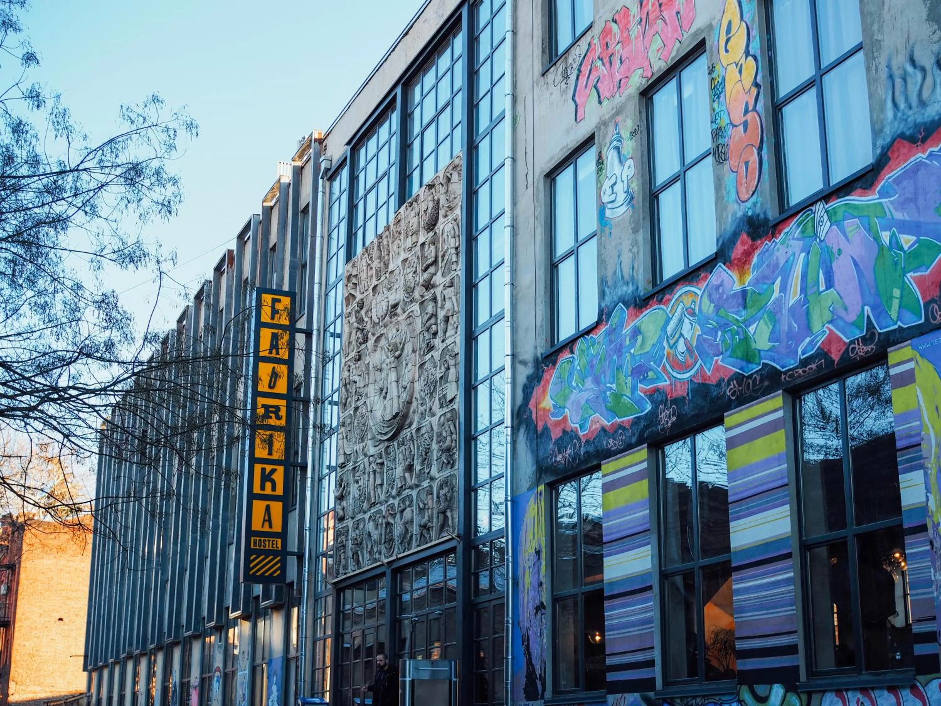 Facade/entrance in Fabrika Hostel & Suites