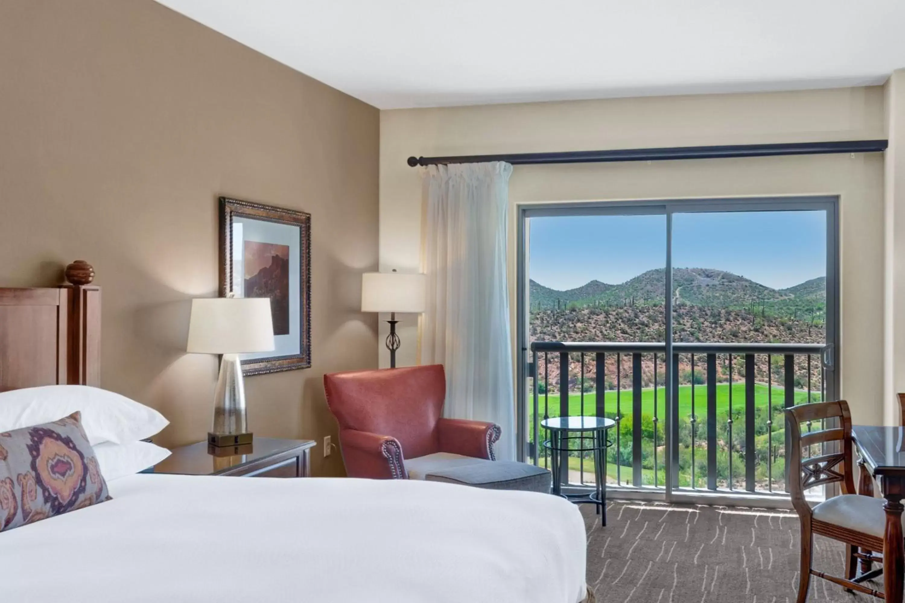 Lazy River or Golf View, Guest room, 1 King in JW Marriott Tucson Starr Pass Resort Lazy River or Golf View, Guest room, 1 King in JW Marriott Tucson Starr Pass Resort