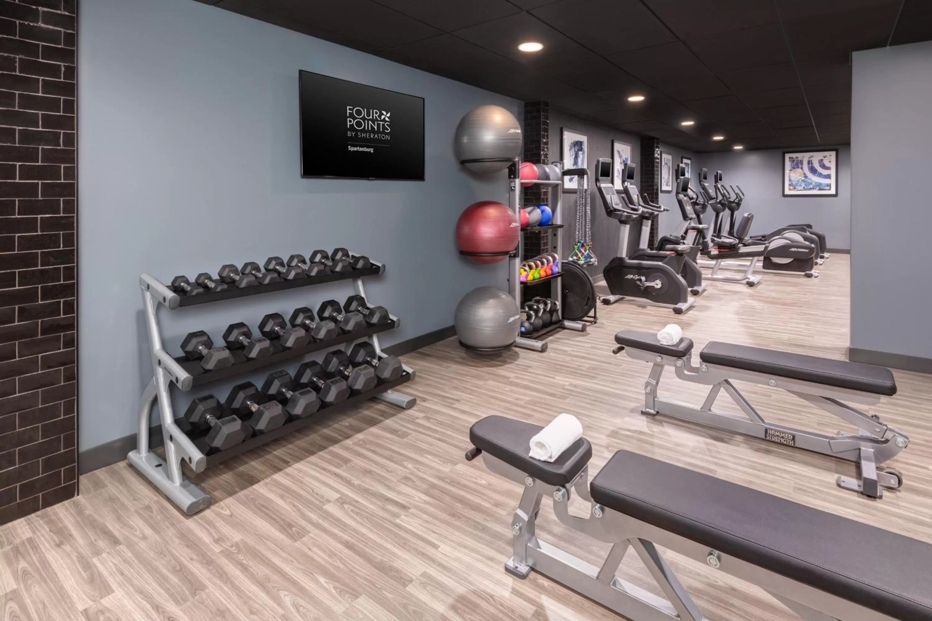 Fitness centre/facilities in Four Points by Sheraton Spartanburg