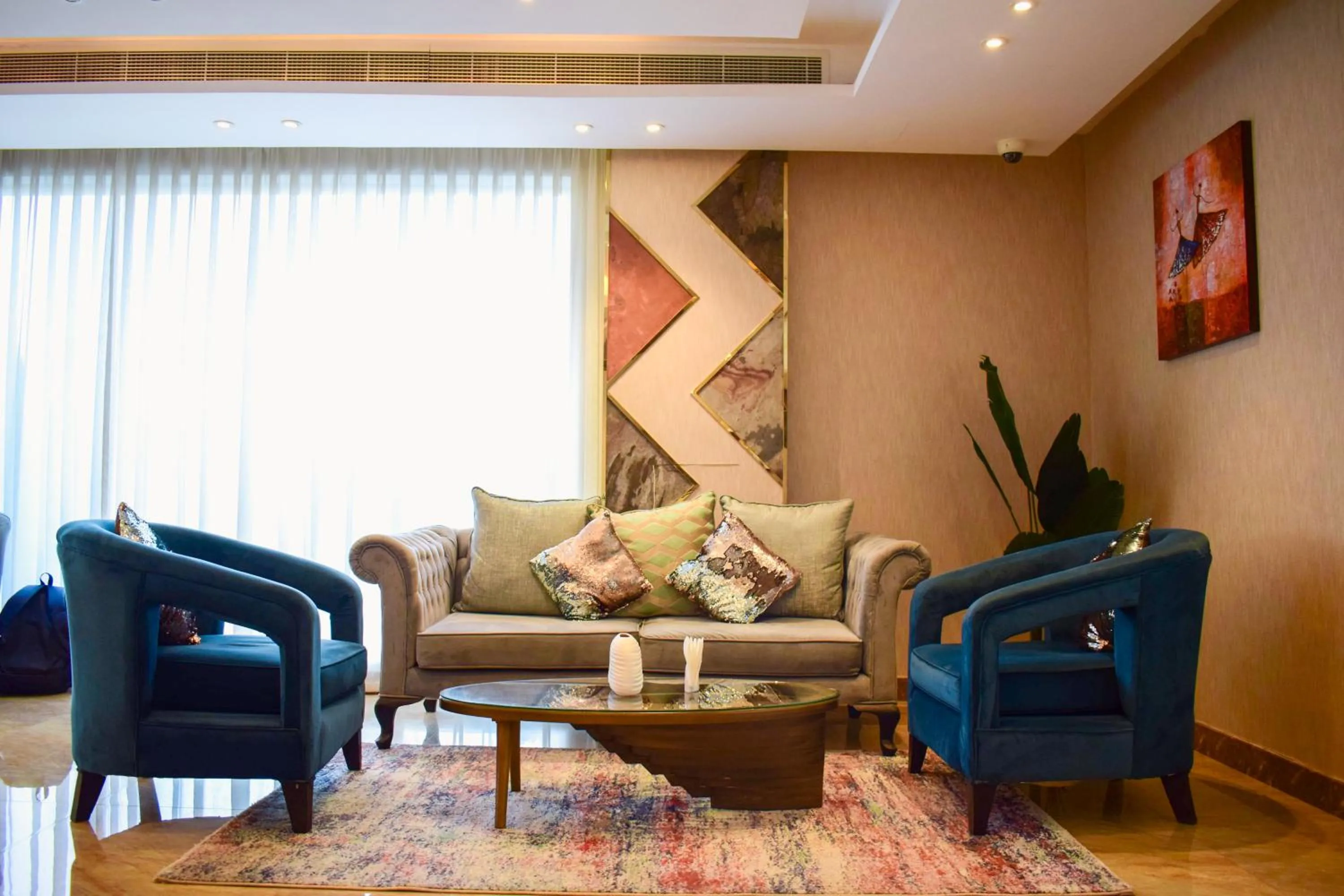 Seating area in The Secure Inn Hotel Muscat