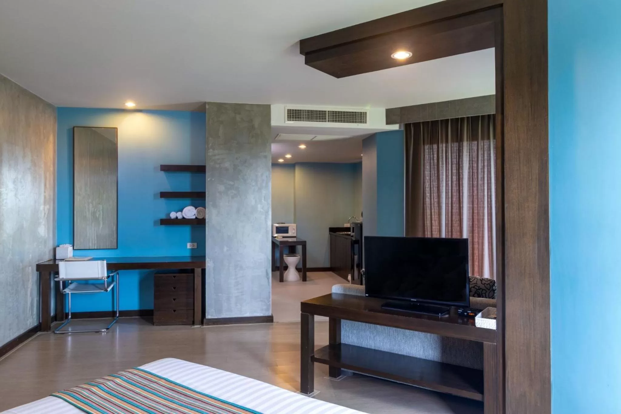 Bed in Silathip Huahin Serviced Apartment