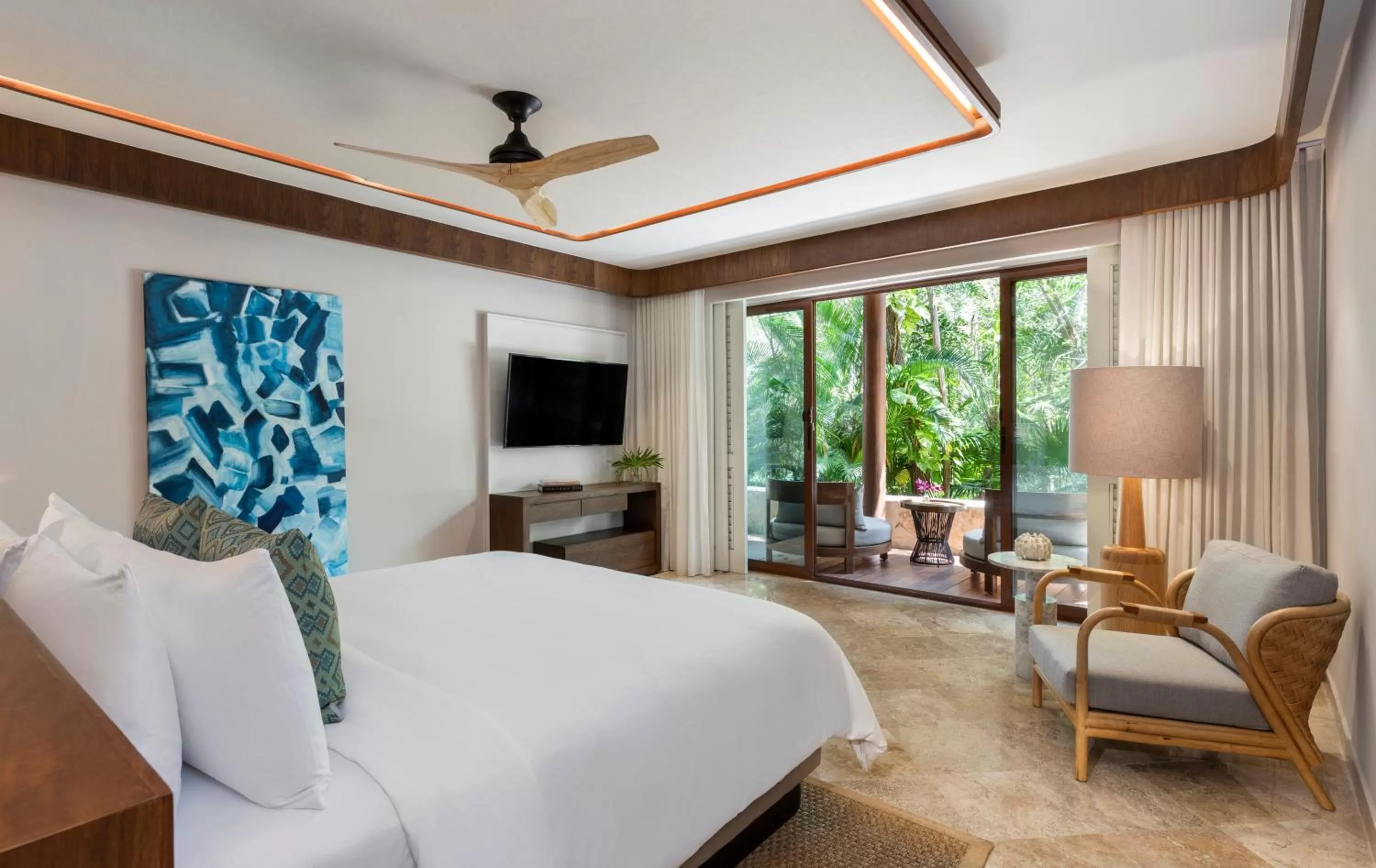 Bedroom, Bed in Fairmont Mayakoba Riviera Maya - All Inclusive