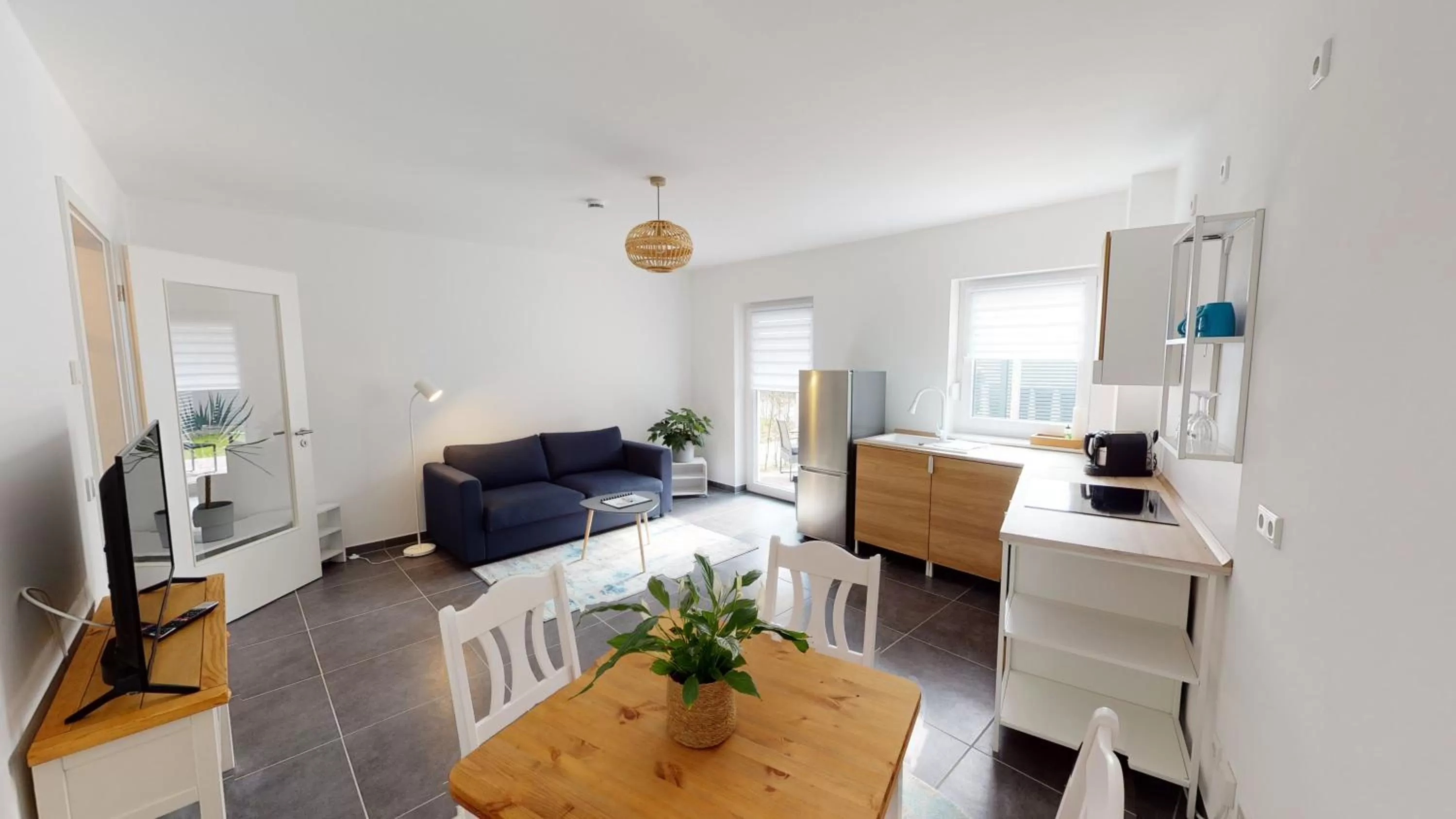 Kitchen or kitchenette in Travel Art Boardinghouse (Lazarettstr.)