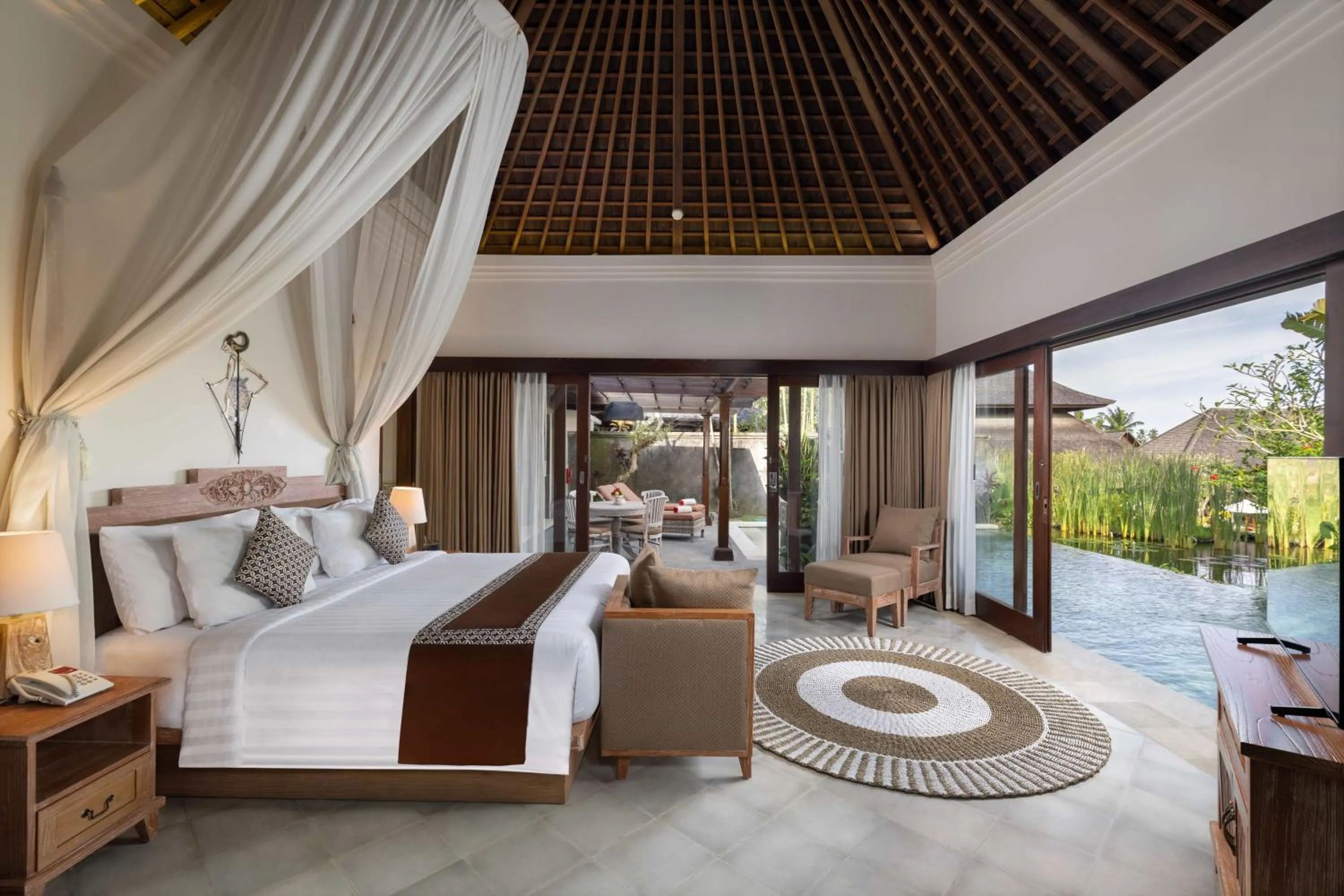 Bed in Visesa Ubud Resort